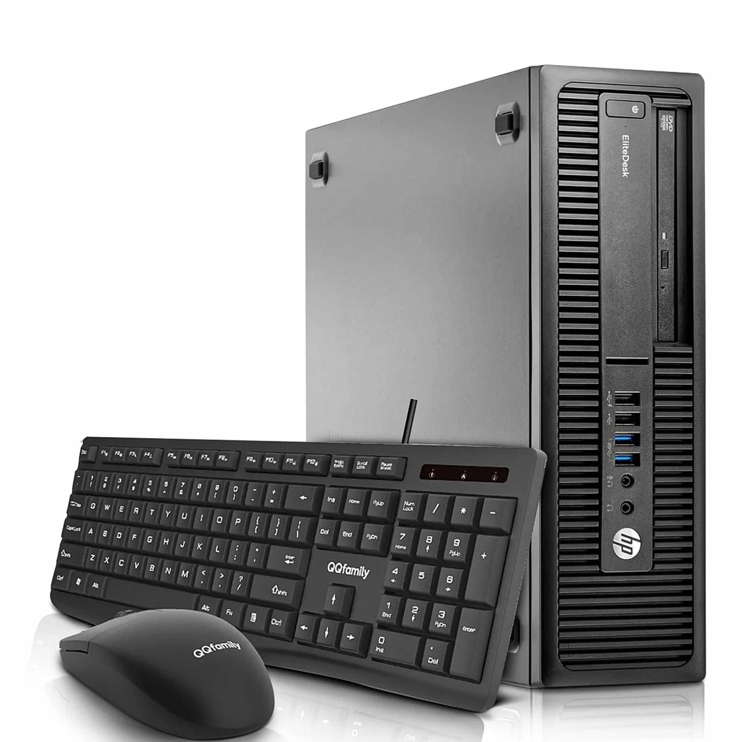 HP EliteDesk 800 G1 SFF PC de escritorio, Intel Core i5-4570, 8 GB de RAM, SSD de 240 GB, teclado EE.UU., WiFi, Bluetooth, Windows 11 Pro (reacondicionado)
