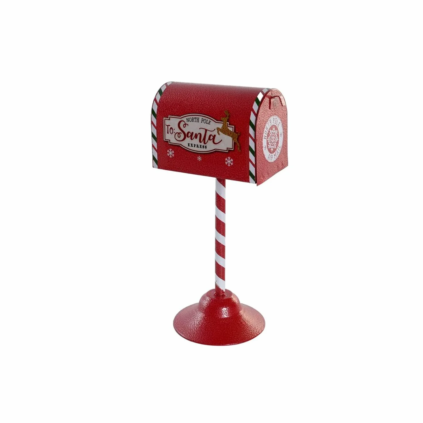 DKD Home Decor Adorno navideño Metal Blanco Rojo 16x12,5x32 cm