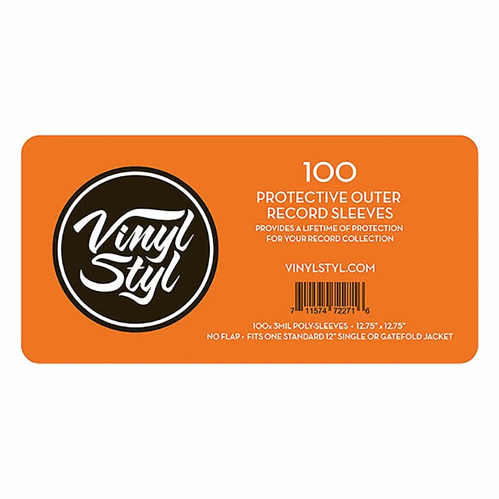 Protective Outer Records Sleeves - 100 Pack