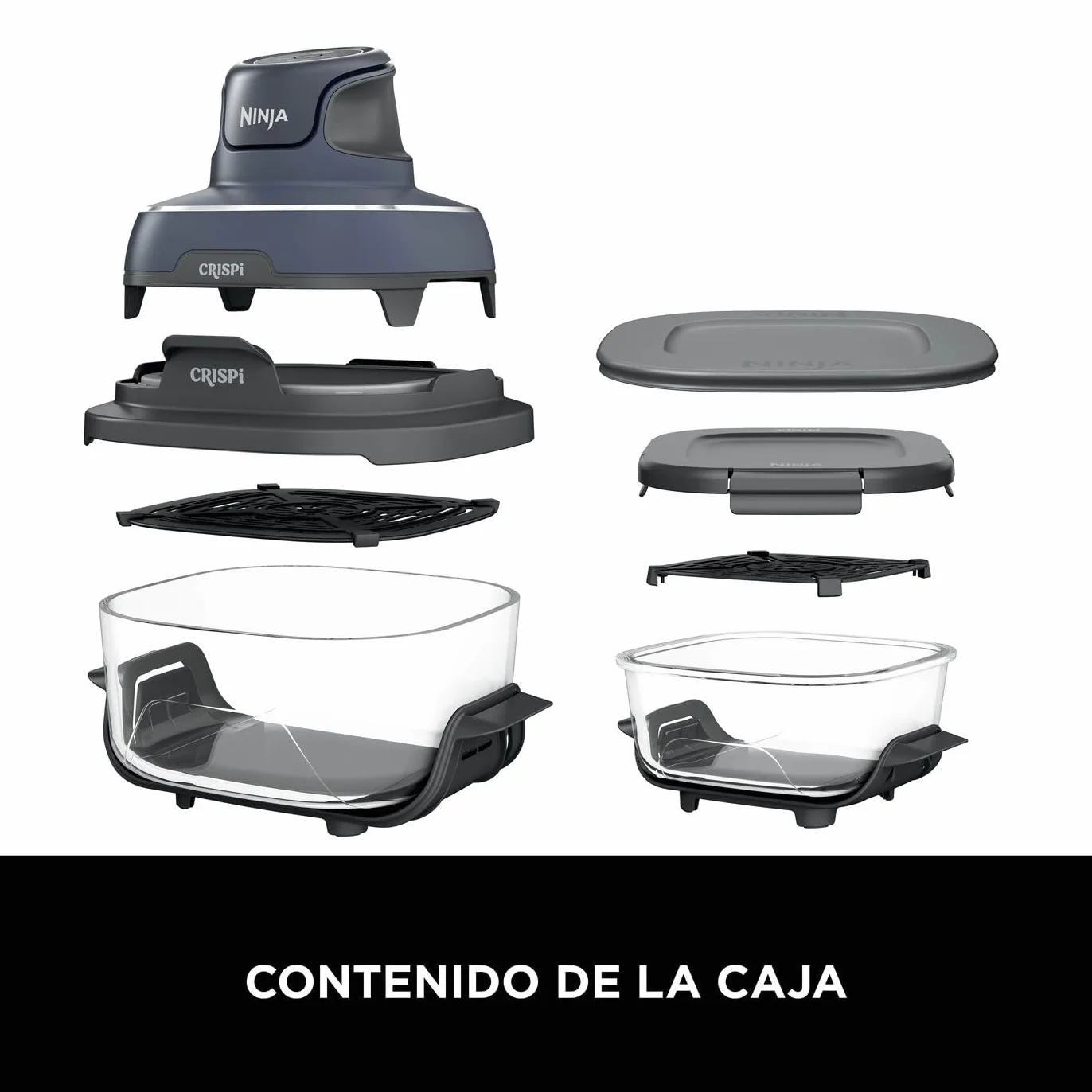 Ninja CRISPi Freidora de Aire 3.8L 1700W 4 en 1 Gris FN101EUGY