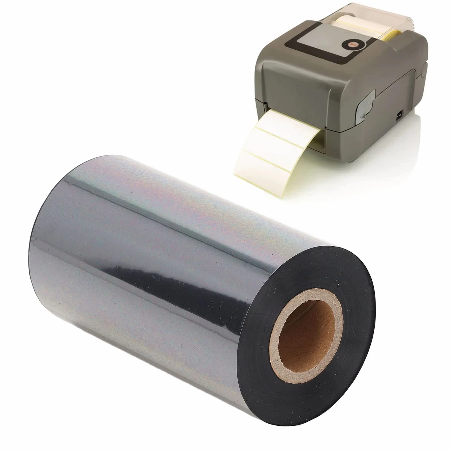KIMISS Nastro A Trasferimento Termico Ribbon Cinta De Transferencia Térmica Cinta De Transferencia Térmica De 110 Mm Accesorio De Impresión Adhesivo Pieza para Impresora (110mm*300m)
