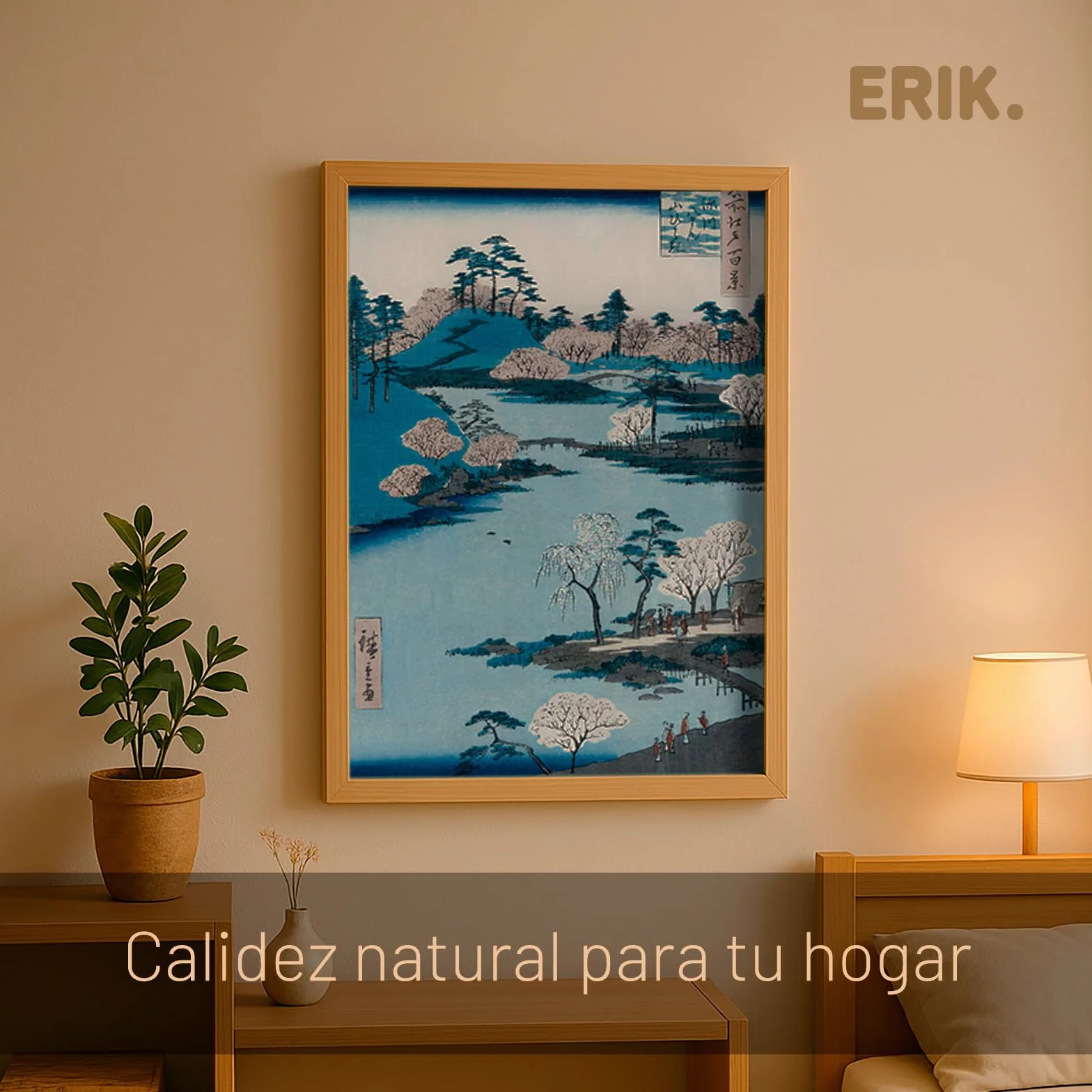 Grupo Erik Marco A2 Madera 42x59,4 cm marron haya - Marcos para cuadros Decoracion hogar