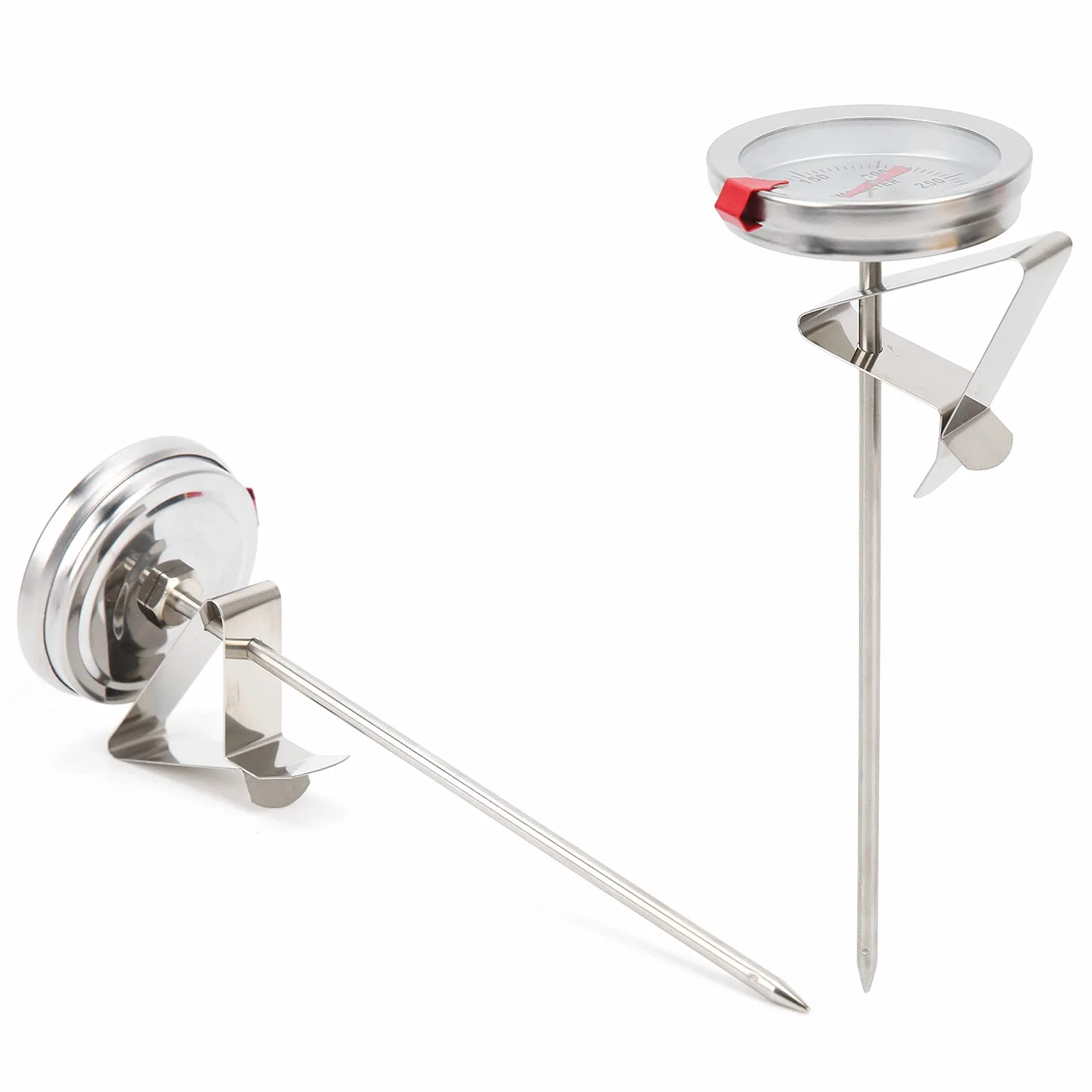 Tnfeeon Termómetro de Cocina Acero Inoxidable 50°C-300°C 12 Pulgadas Freír Asar