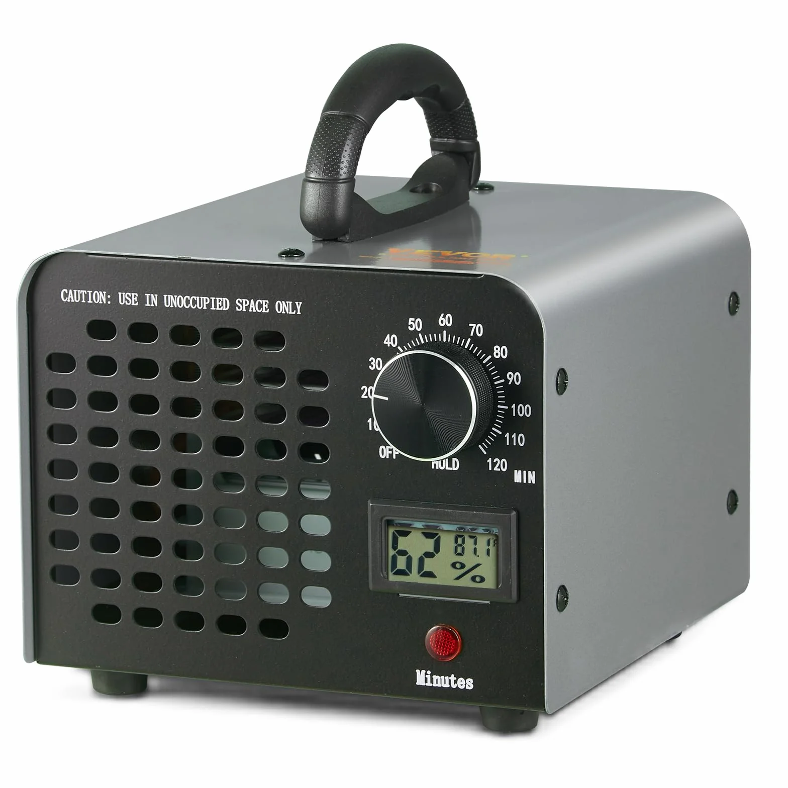 VEVOR Generador de Ozono Purificador de Aire 36000 mg/h O3 115 W Comercial Industrial Temporizador 0-120 min