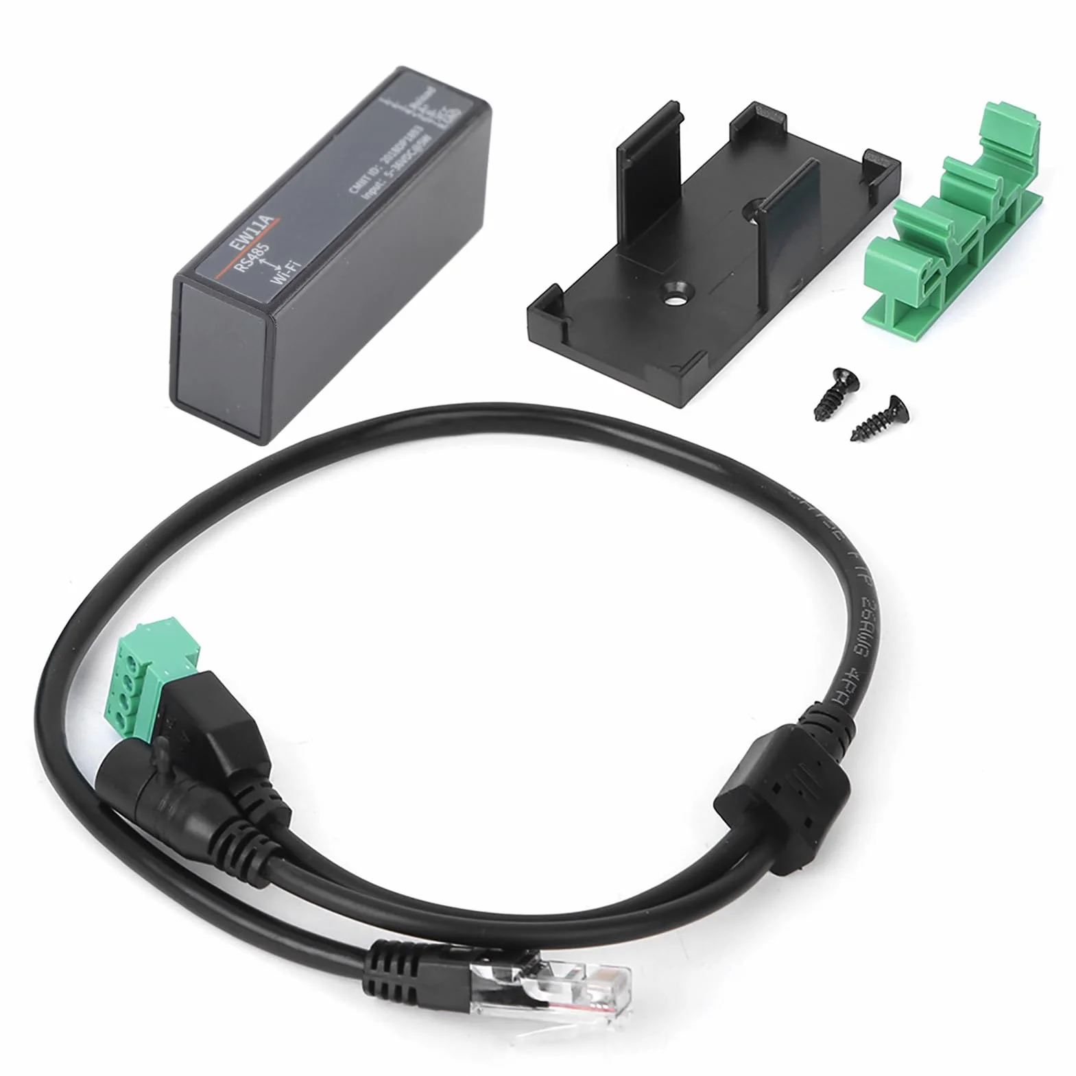 Servidor Serie a WiFi Antena Incorporada Interfaz RJ45 HF7221 Cortex-M4 SOC, ModbusTCP de 160 MHz Admite Cifrado de Datos Múltiples, Función Ap y STA
