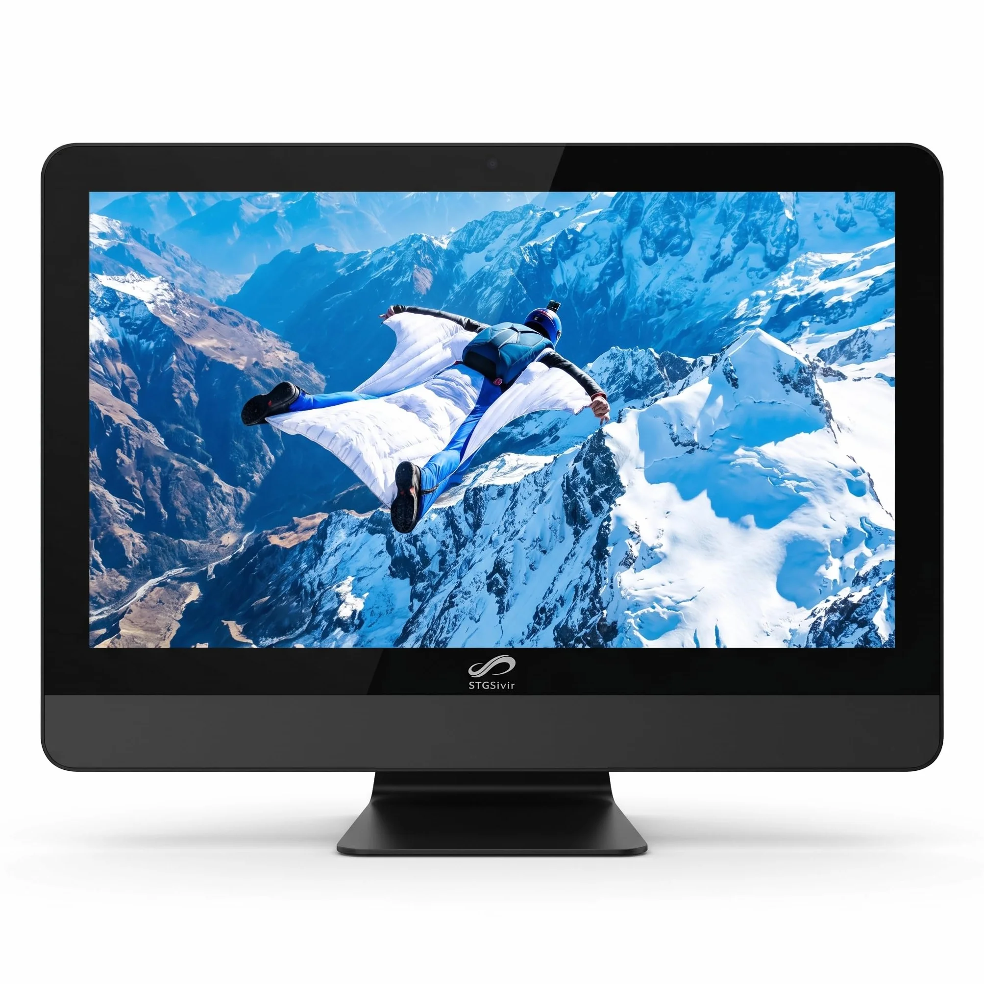 STGsivir All in One PC, Ordenador de Sobremesa 24" FHD, Core i7 hasta 4.0 GHz, 16 GB RAM, 1 TB SSD, WiFi, Bluetooth 5.0, Windows11 Pro, Negro
