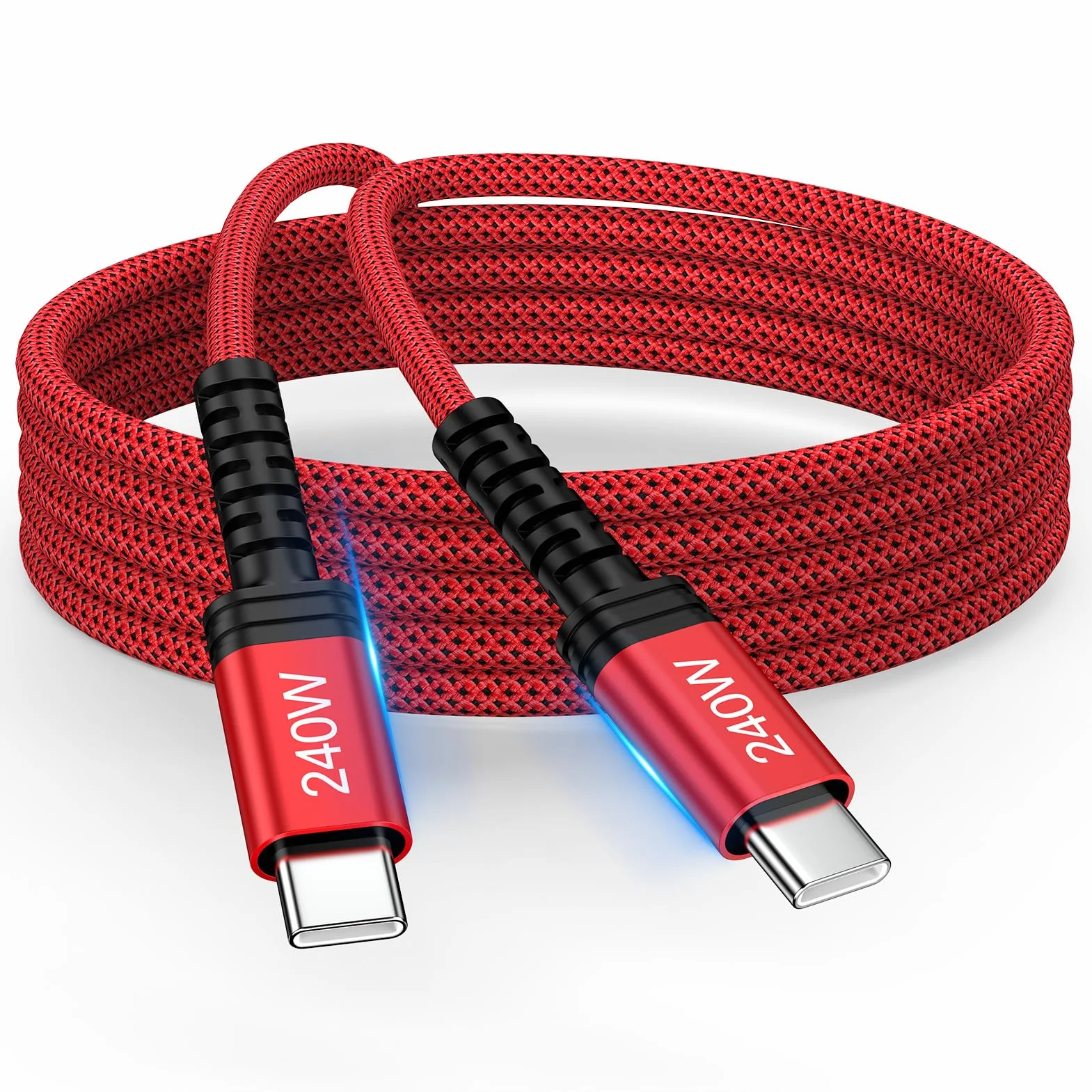 Cable USB C a USB C de 3 pies, cable de carga rápida tipo C de 240 W, cable de carga USB C para Google Pixel 10/10 Pro/10 Pro XL/10 Pro Fold/9/8/7/6/5, Samsung S25, iPhone 17, MacBook Pro/Air