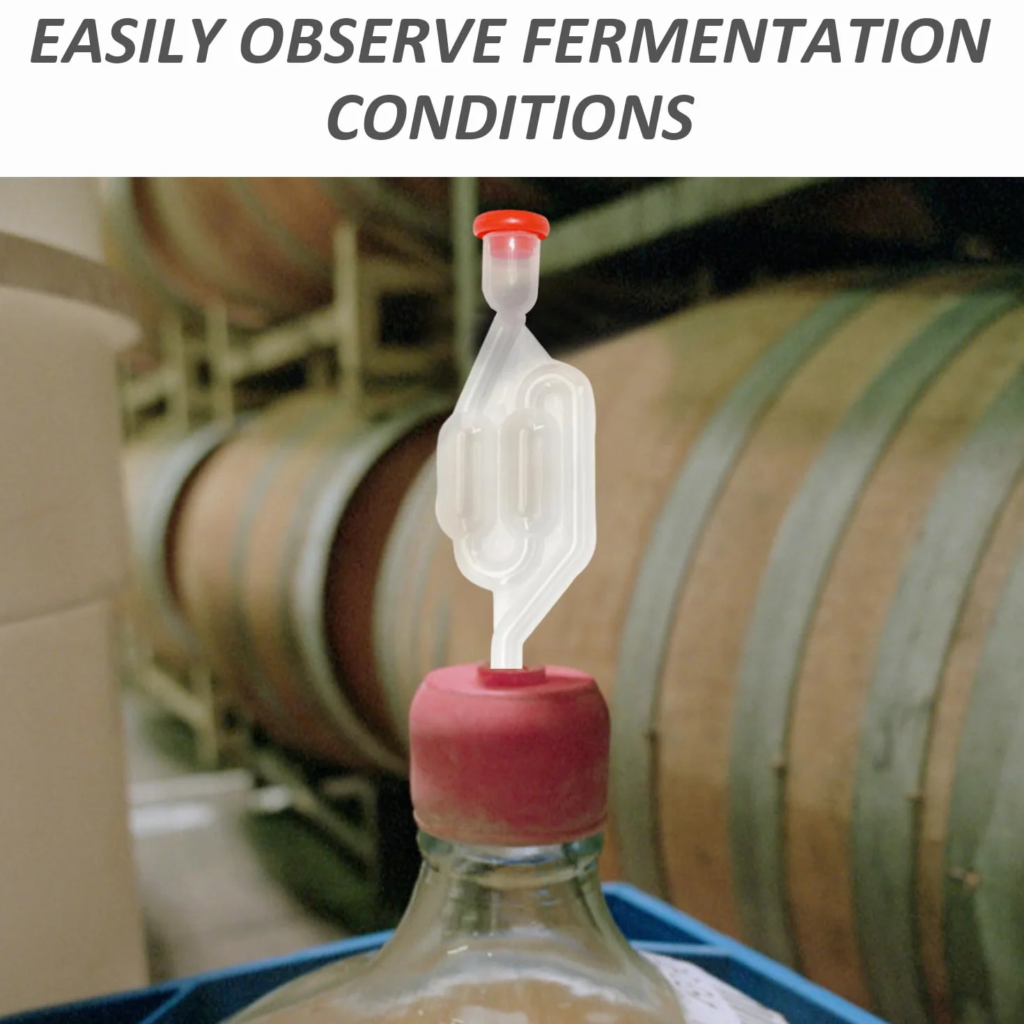 MEMOFYND Kit de Elaboración de Cerveza 5 Tubos de Fermentación con Tapones de Silicona y Bolsa de Almacenamiento