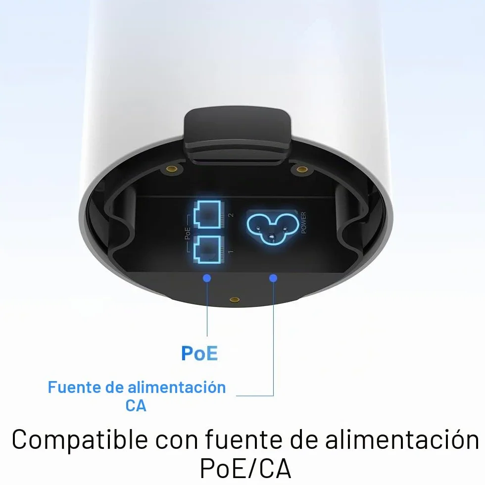 TP-Link Deco X50-Outdoor (1-Pack) - Sistema WiFi 6 AI Mesh, AX3000 Doble Banda 2.4 GHz/5 GHz,4k, Cobertura hasta 232 m2, 2X Puertos GigabIt por Unidad, Certificado como Resistente al Agua y al Polvo