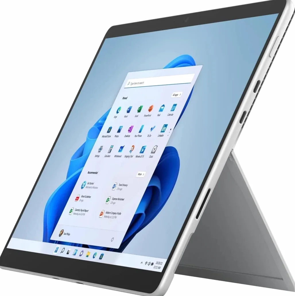 Microsoft Surface Pro 8 Tablet 13 Zoll Intel Core i7-1185G7 16GB RAM, 1TB SSD, Windows 11 Pro, Platin (Reacondicionado)