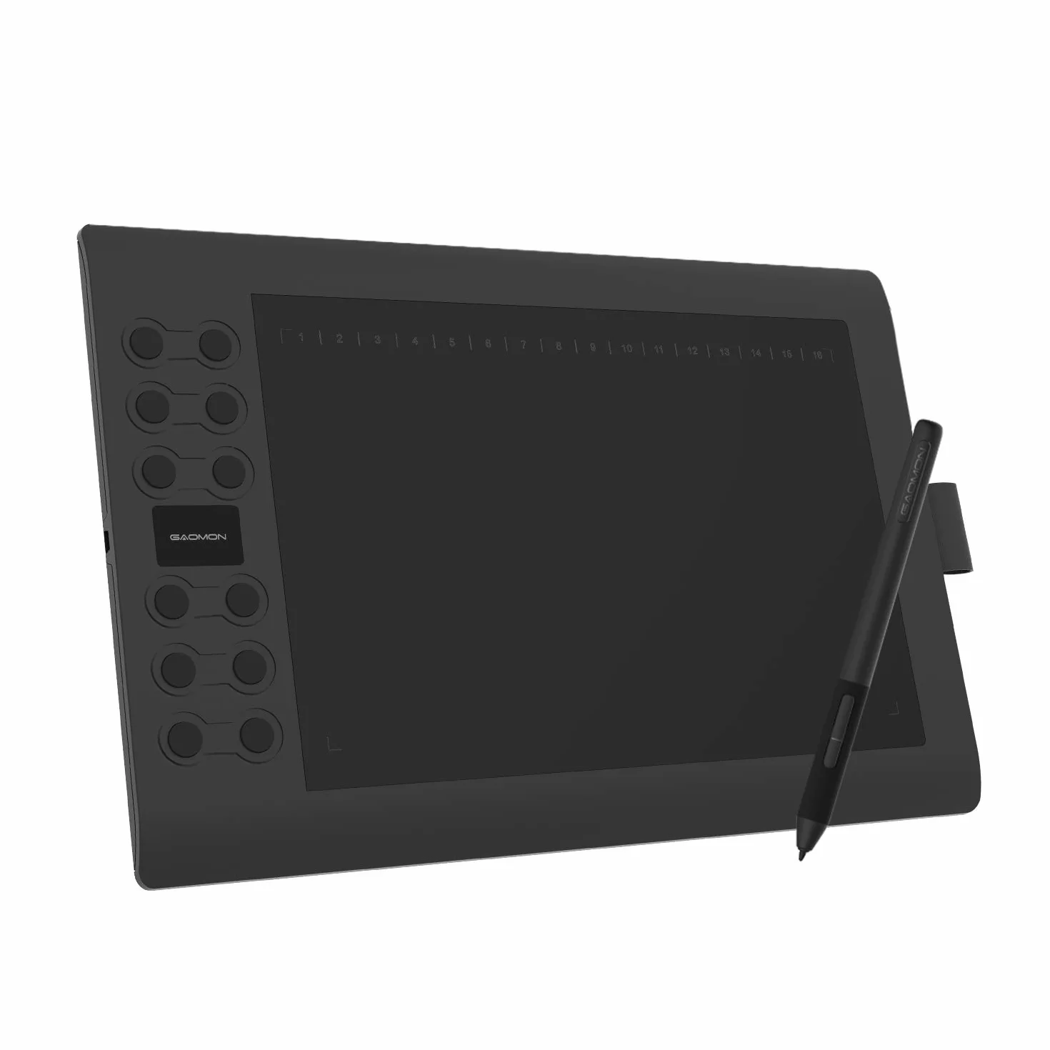 GAOMON M106K Pro Tableta Gráfica de Dibujo de 10 Pulgadas con Lápiz Pasivo de 8192 Niveles, Versión Actualizada de M106K, Compatible con Windows/Mac/Android