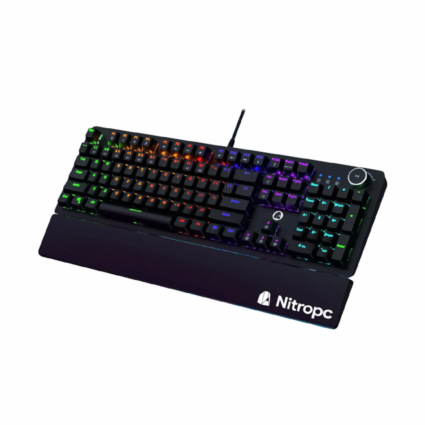 NitroPC - PC Gaming Extremo (AMD Ryzen 7 7800X3D 8/16 5.0GHz, RTX 5070 12GB, RAM 32GB, M.2 2TB, Windows 11 Pro, iluminación RGB, WiFi) Ordenador de sobremesa, PC Gamer (Blanco)