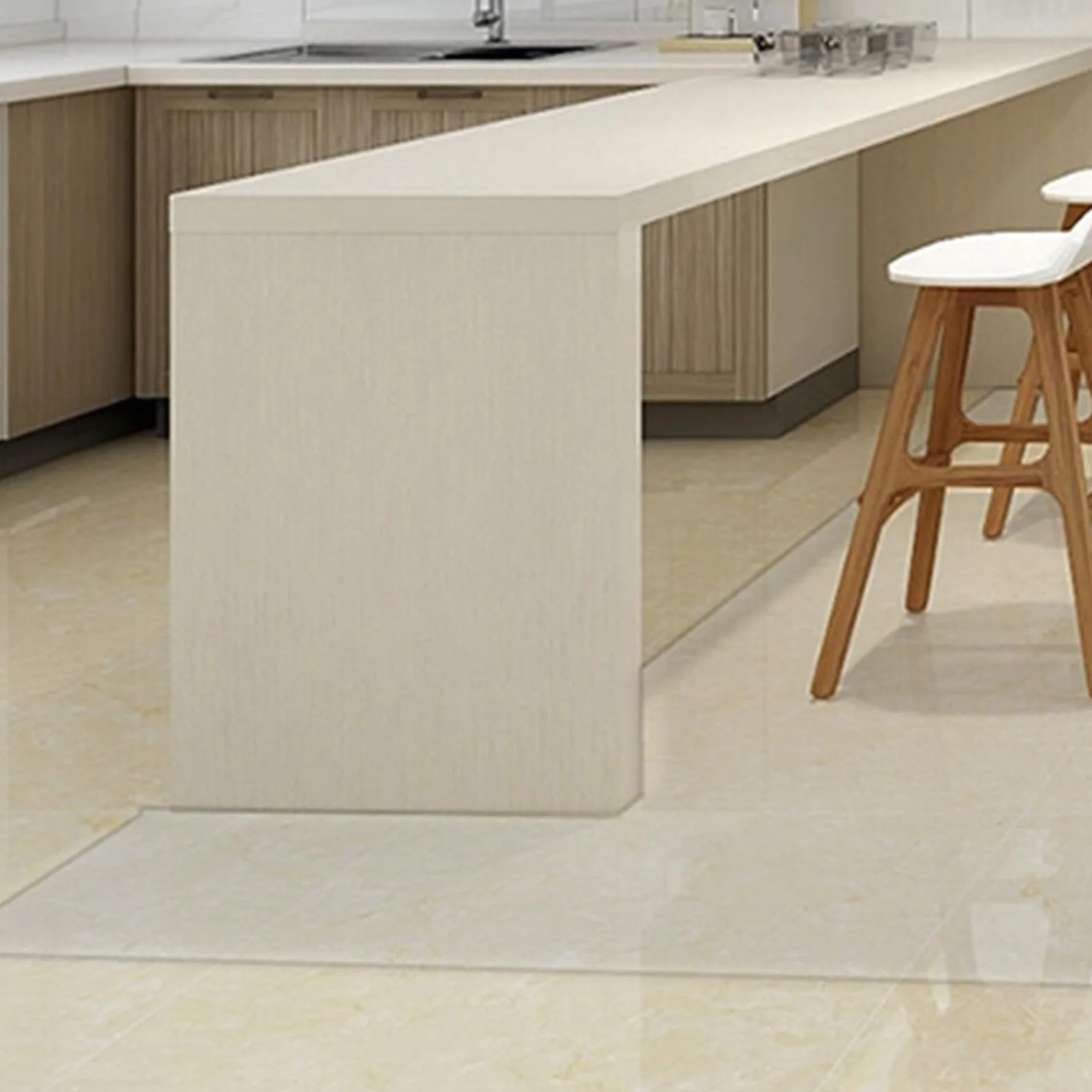 Alfombrilla protectora PVC transparente reflectante 1.5 mm 85 cm x 150 cm para silla de oficina