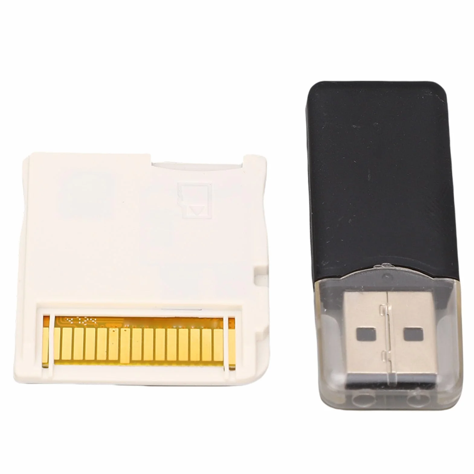 Tarjeta de Memoria para Videojuegos R4, Tarjeta Flash con Chip ASIC con Lector, Interfaz Personalizable para Consola de Juegos 2DS 3DS, Actualización 2025 (White)