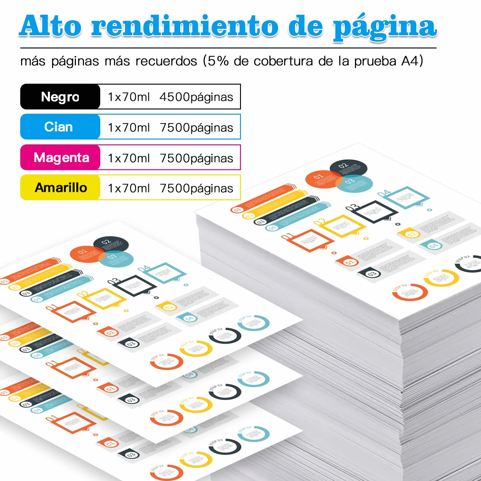 Nextpage EP-104 Tinta Compatible para EP-104 Epson EcoTank Botella de tinta para ET-2820 ET-2810 ET-2870 ET-2710 ET-2711 ET-2712 ET-2714 ET-2715 ET-2720 ET-2726 ET-4726 00 3 Negro (no original)