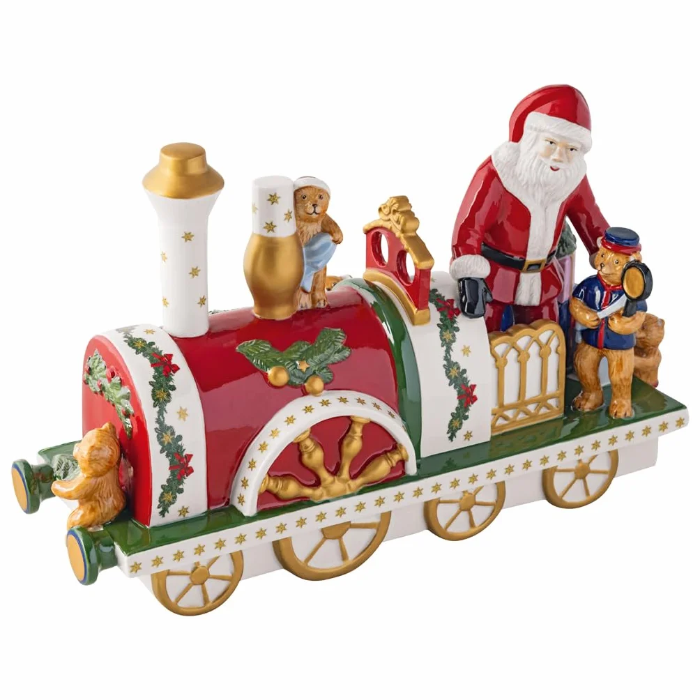 Villeroy & Boch Christmas Toy's Memory Locomotora Colorida Decoración Navidad Porcelana