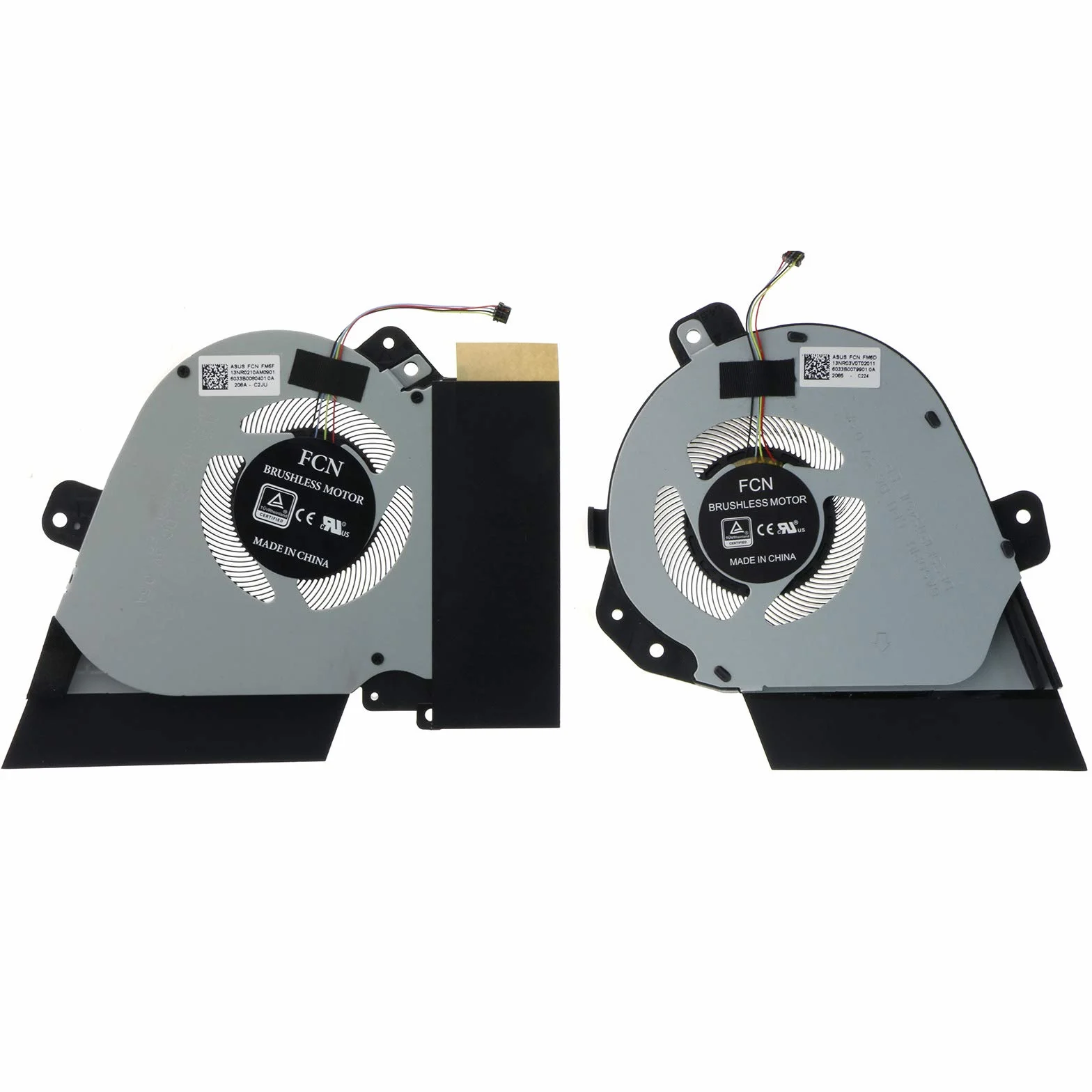 CPU y GPU Ventilador de refrigeración para ASUS ROG Zephyrus GU502DU GA502IU GA502IV 5V 0.5A 13NR03V0T02011 13NR0210T01111 13NR0210AM0901 DFS5K12304363C DFS5K12115491P