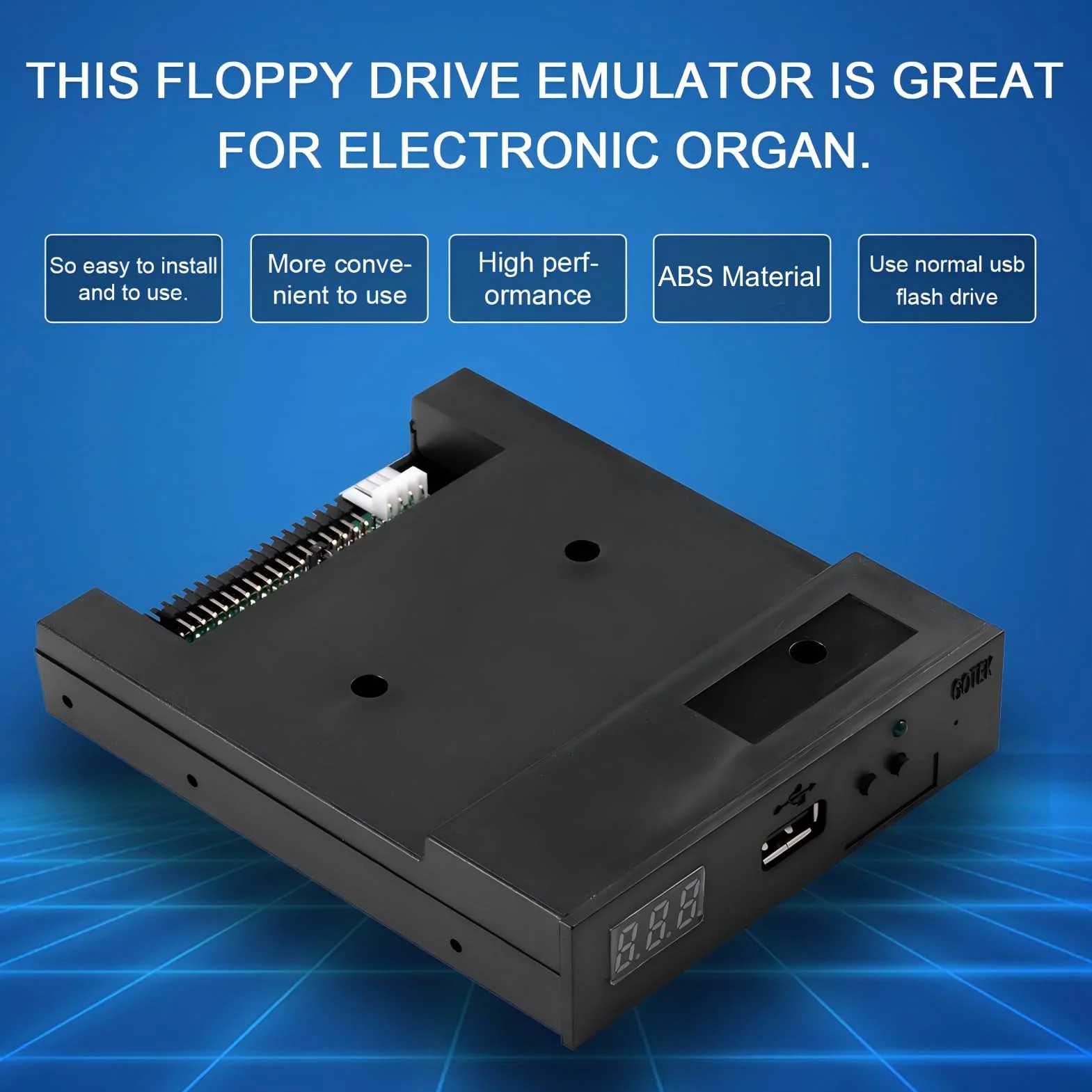 Emulador de unidad de disquete USB SFR1M44-U100 1,44 MB 3,5" Floppy unidad de disquete emulador USB SSD Floppy emulador de teclado musical