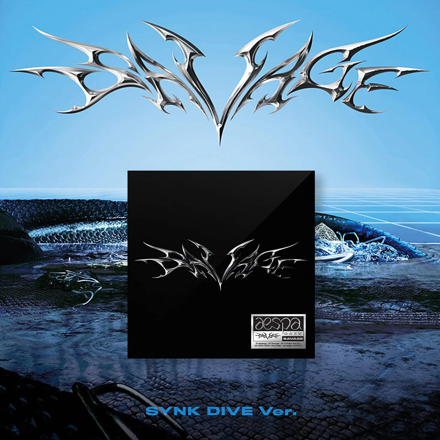 AESPA 1ST MINI ALBUM SAVAGE SYNK DIVE Ver. Photobook CD-R Poster