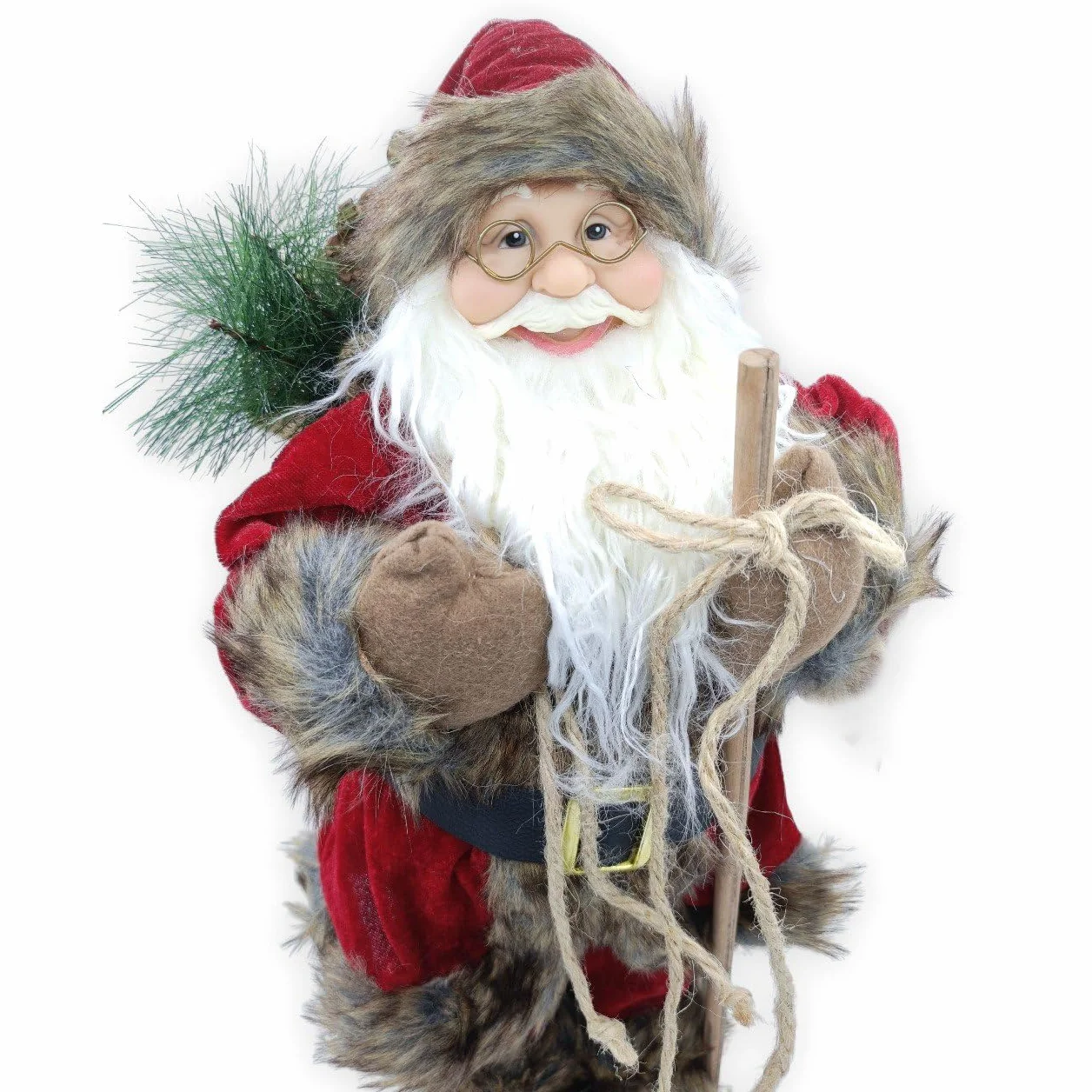 Figura de Papá Noel Santa Claus 60 cm 80 cm rojo blanco decoración navideña regalo