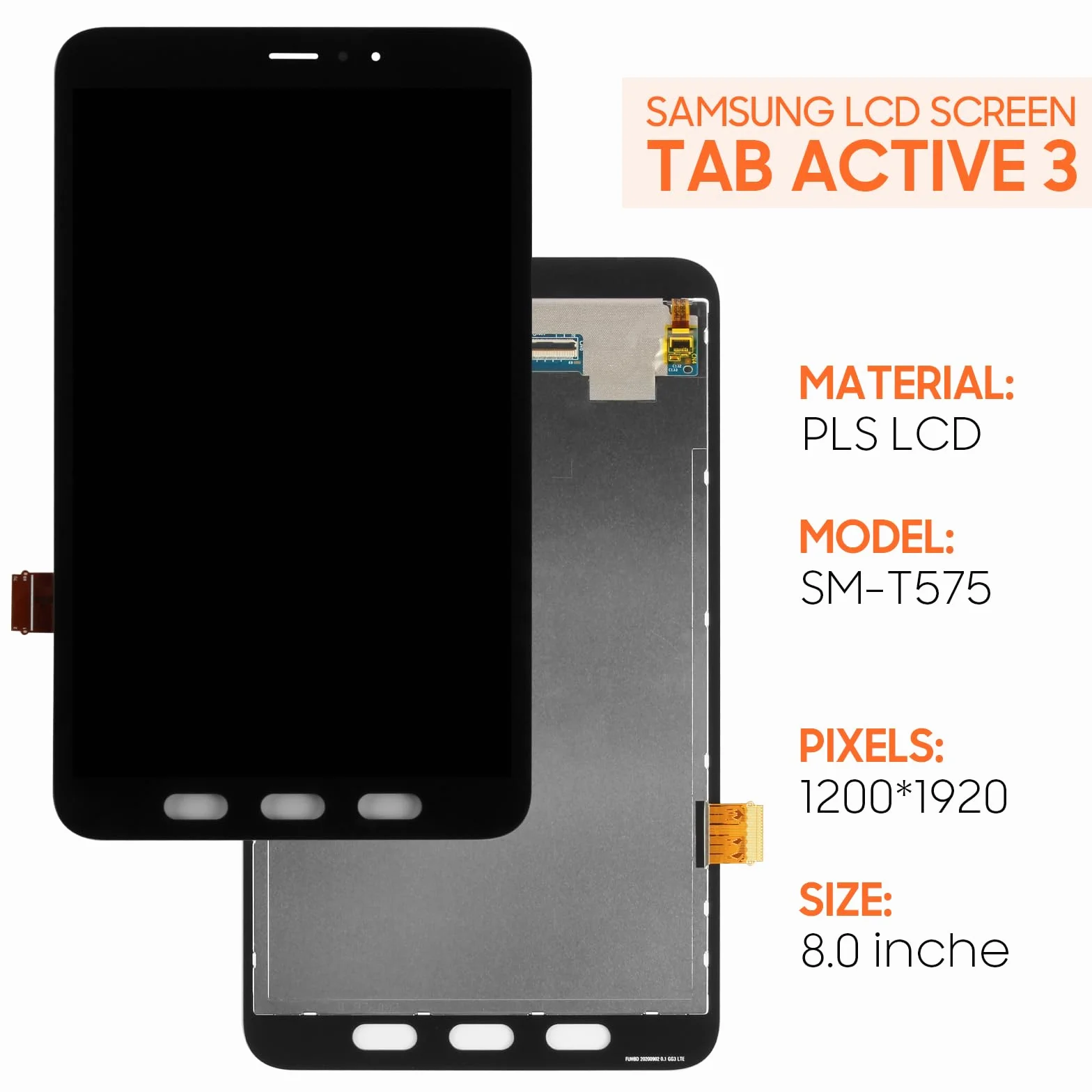 Pantalla de repuesto para Samsung Galaxy Tab Active 3 2020, pantalla LCD SM-T575 SM-T577, digitalizador de pantalla táctil, montaje completo, con herramientas