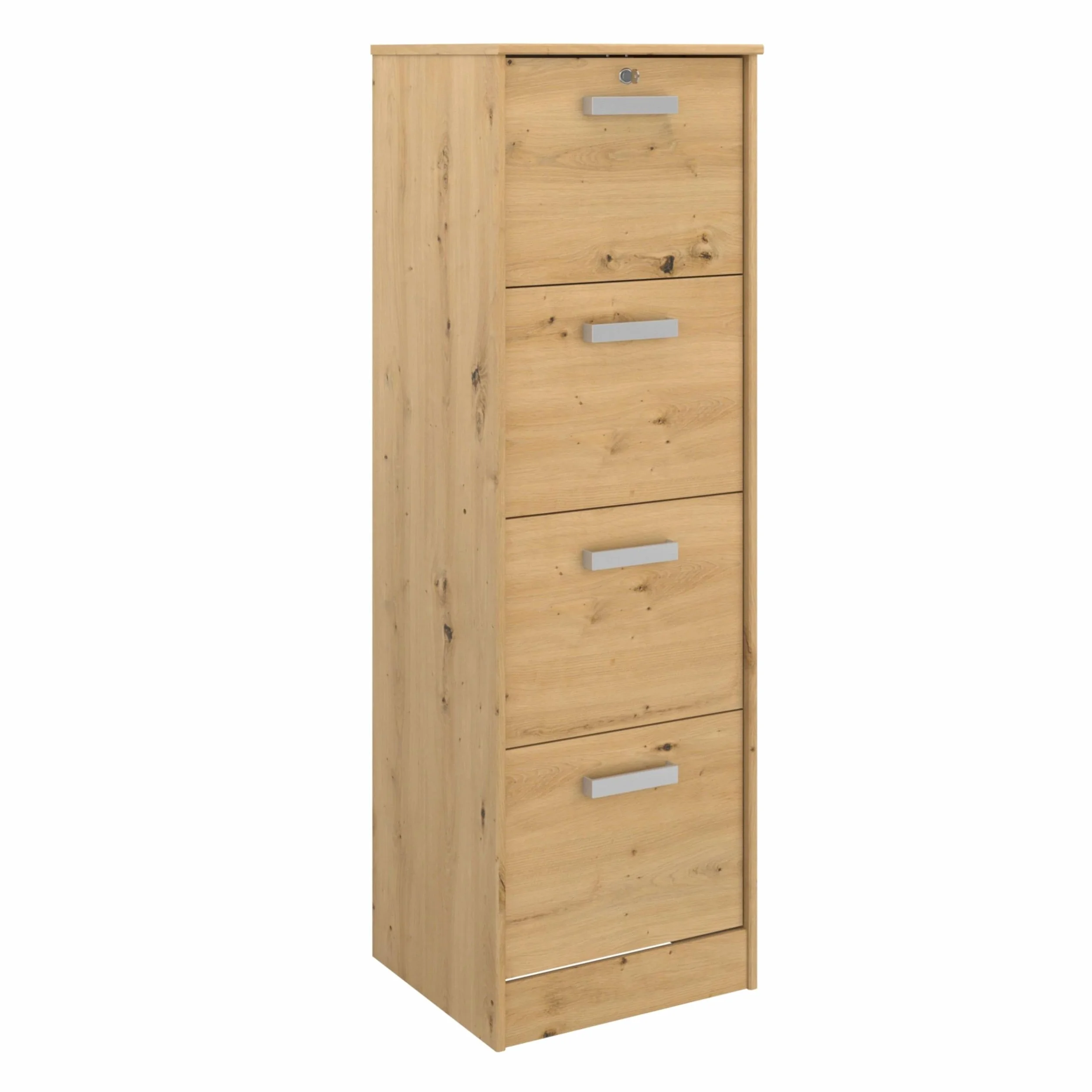 Miroytengo Cajonera Venture Oficina Despacho 4C Color Roble Artesano 44x138x40 cm