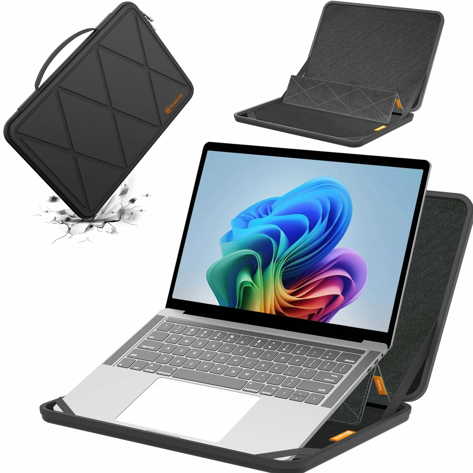Smatree MS56 Hard Funda Protectora rígida de EVA con Soporte Compatible para 14 Pulgadas Samsung Galaxy Book5/4/3 Pro, para 14 Pulgadas Samsung Galaxy Book4 Edge/Book Go 5G