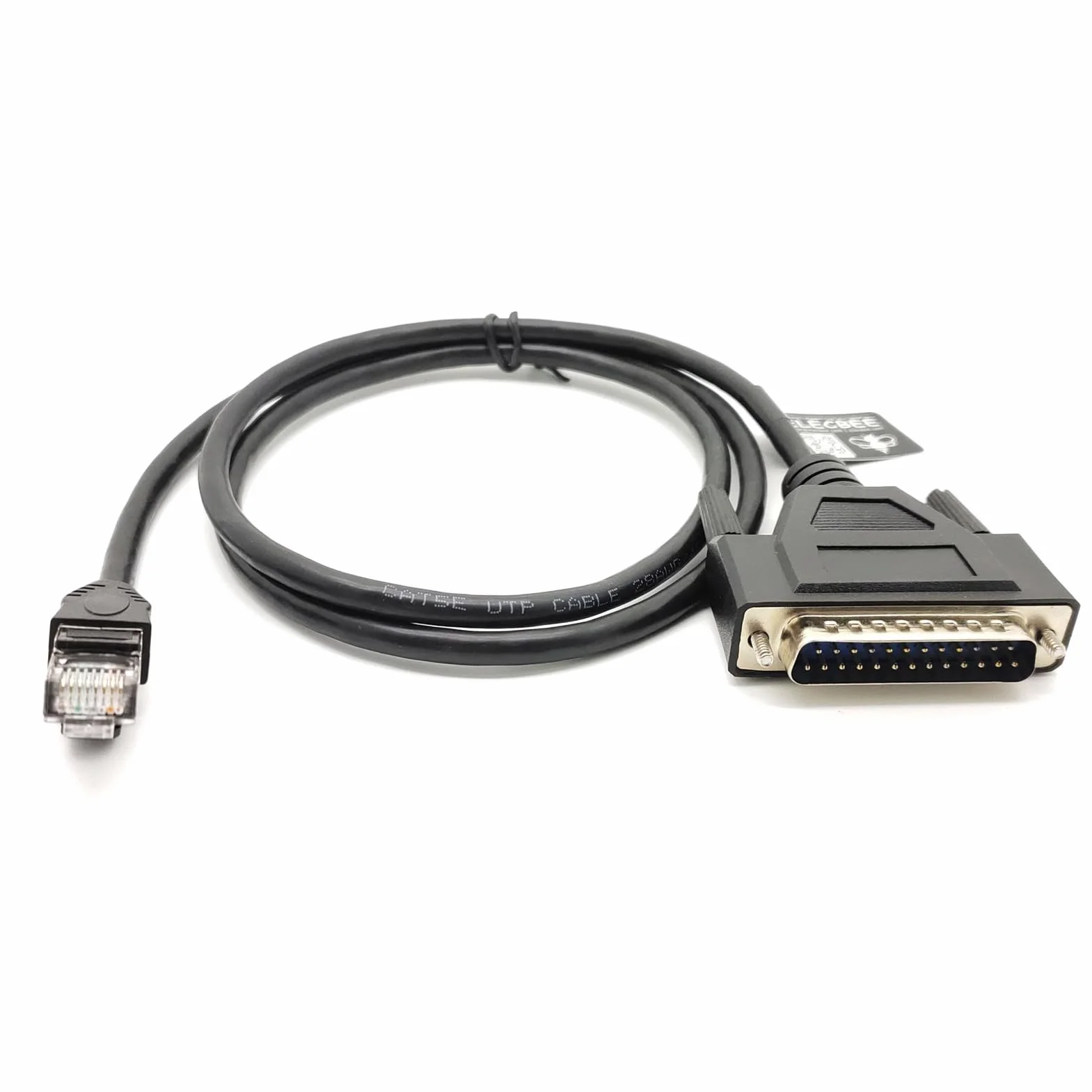 Cable de consola de módem Ethernet macho DB25 macho a RJ45 1M