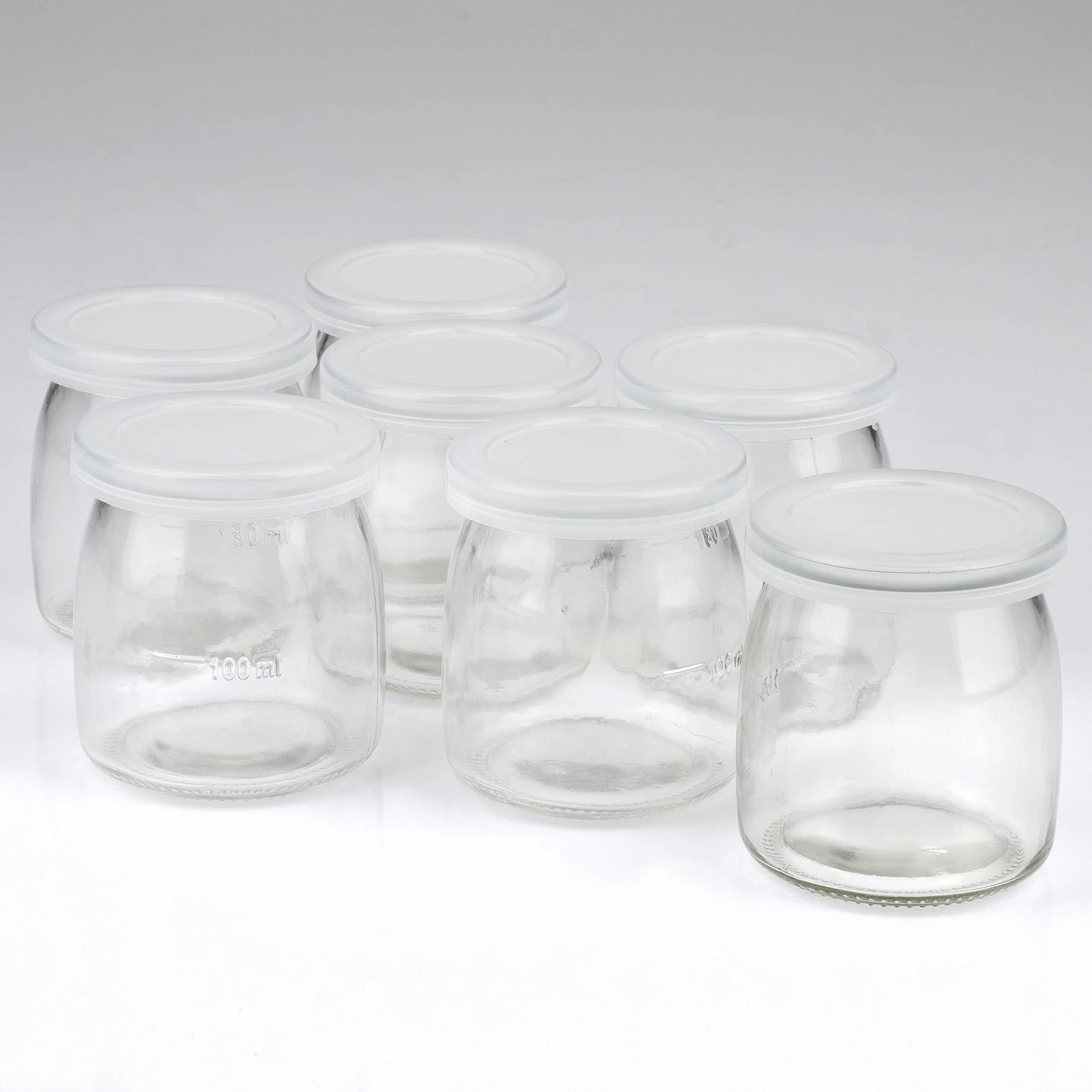Girmi YG03 Yogurtera, 7 tarros de cristal 180 ml, 20 W, 42-50° C, blanco