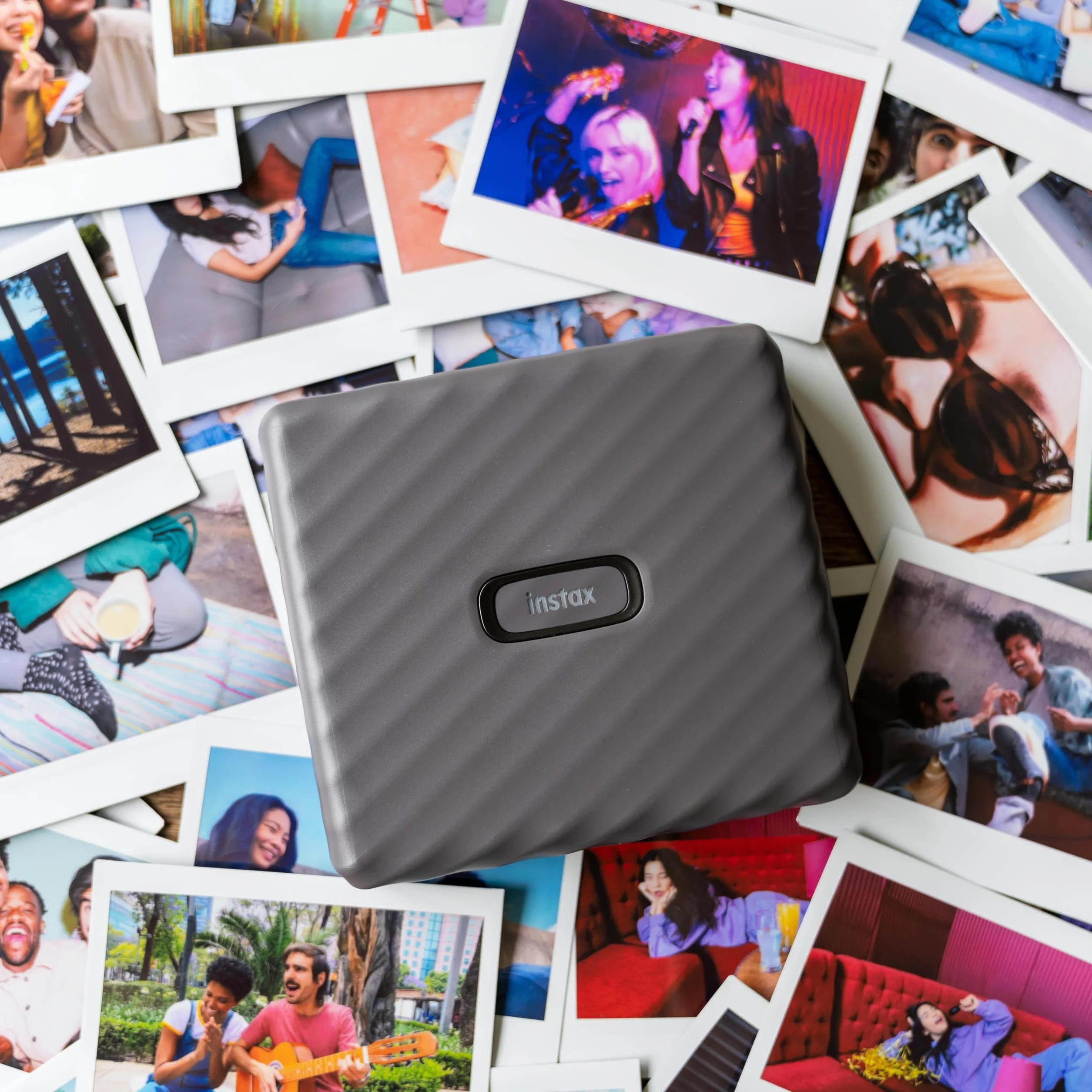 instax Link Wide Impresora para teléfonos, Color Gris Moka