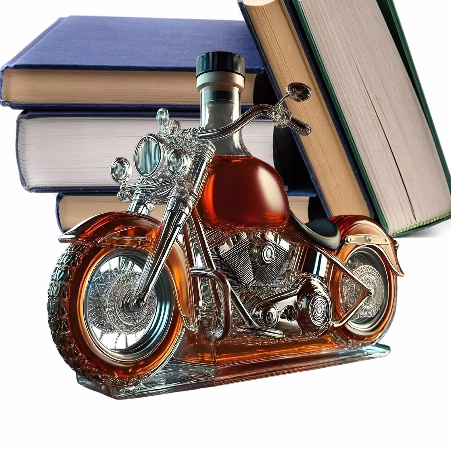 Butelka Do Whisky Design Motocykla 3D Karafka Kształt Motocykla Szklana Karafka Do Whisky