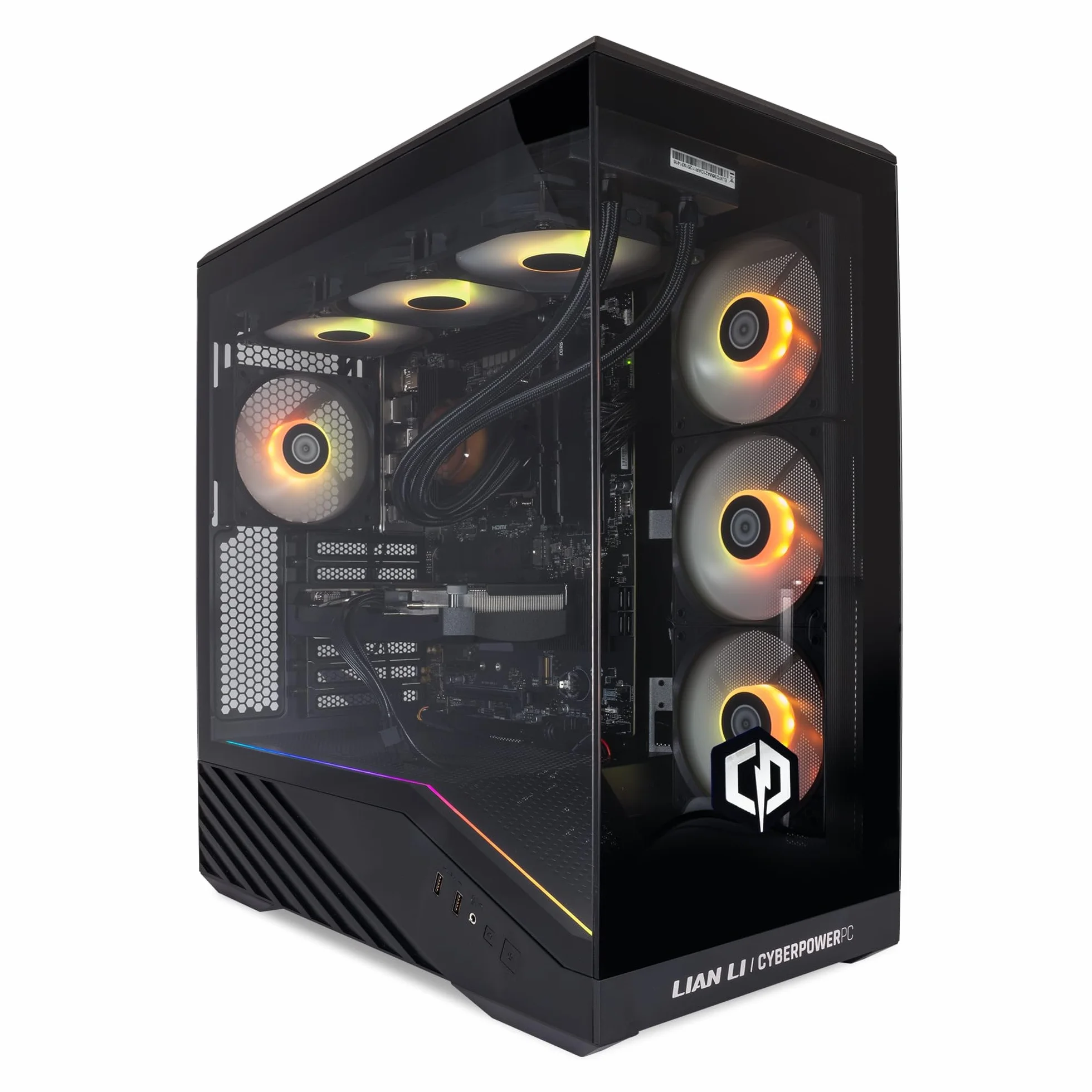 CYBERPOWERPC Luxe Gaming PC - AMD Ryzen 7 9800X3D, Nvidia RTX 5070 Ti 16GB, 32GB RAM, 1TB NVMe SSD, 750W 80+ PSU, Wi-Fi, Refrigeración a Liquido CPU, Windows 11, V100R RGB