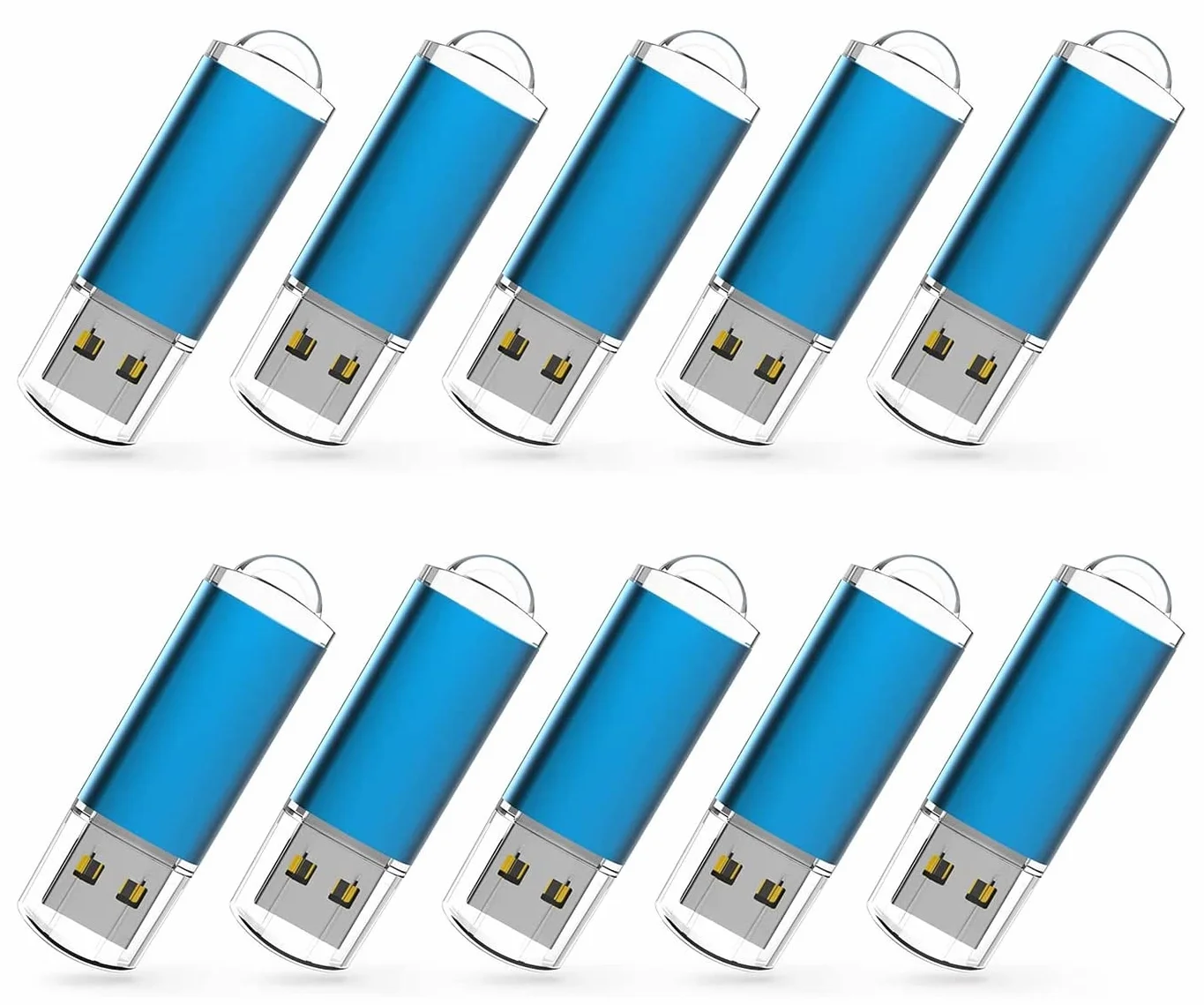 Paquete con 10 memorias flash USB, lápices de memoria USB 2.0