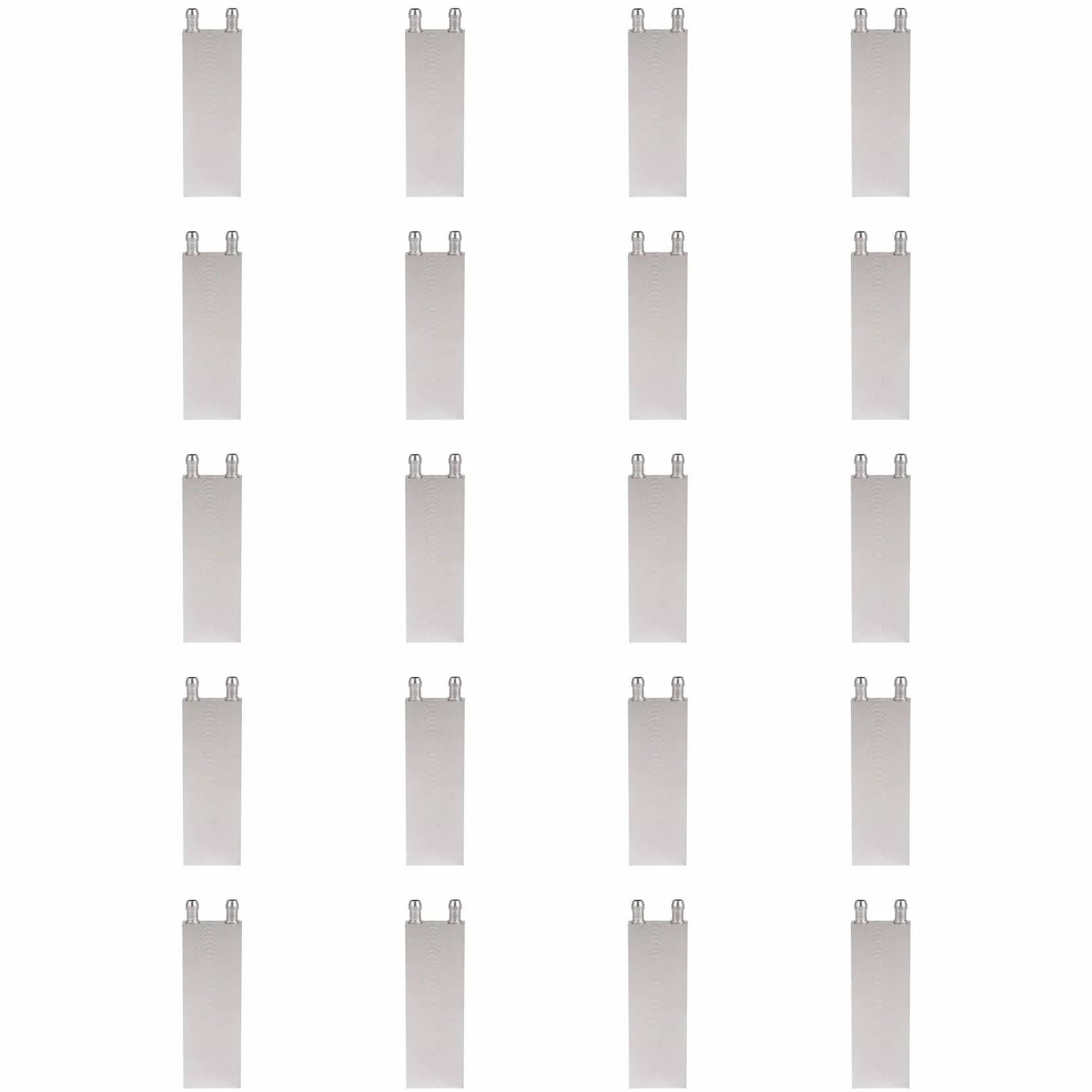 20X Radiador de CPU de Aleación de Aluminio 40X120Mm Bloque de Enfriamiento de Agua Enfriador de Agua Disipador de para Pc Computadora Portátil