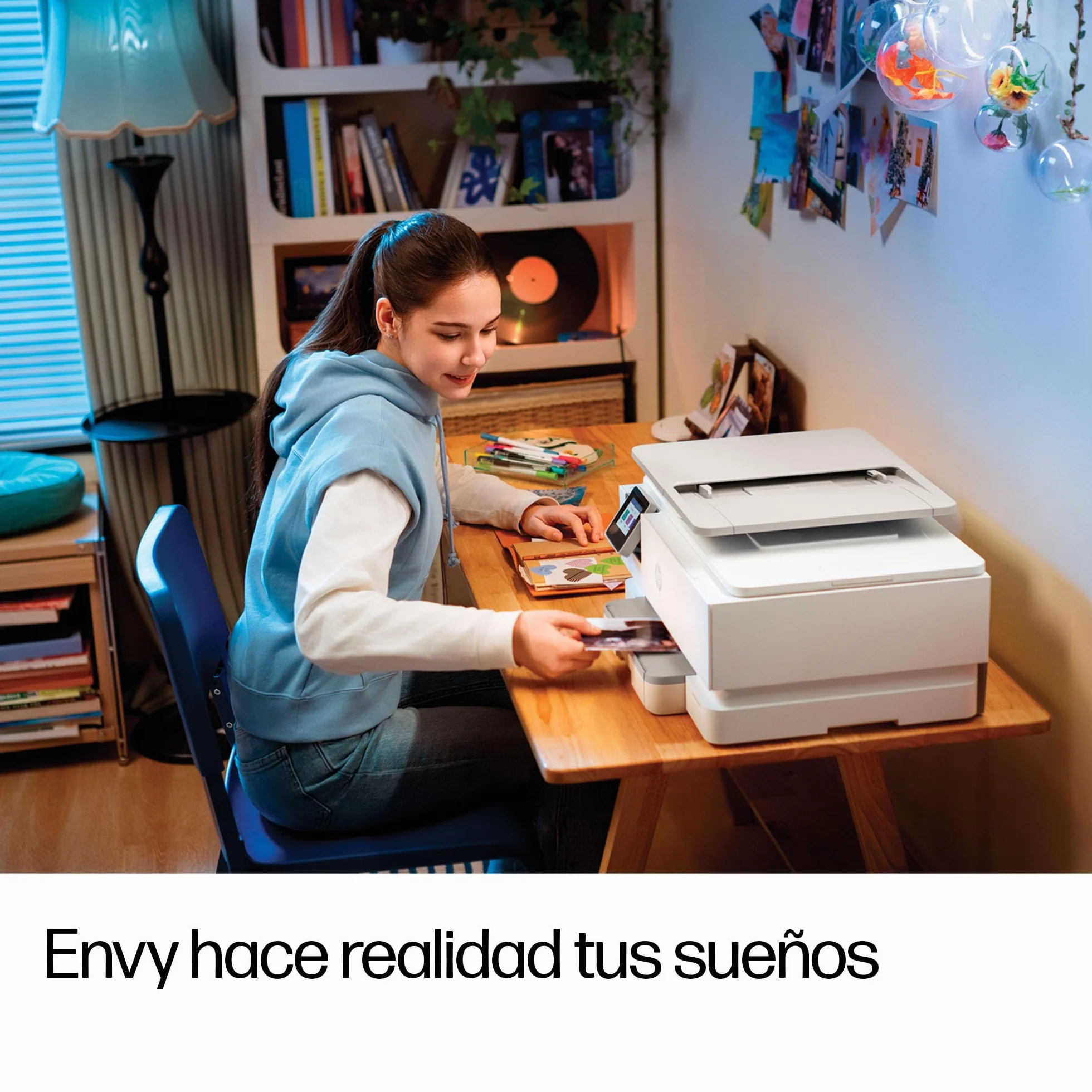 HP Envy Photo 7930, Impresora multifunción de inyección de Tinta A4 a Color, Wi-Fi Doble Banda, impresión automática a Doble Cara, ADF de 35 Hojas, Bandeja para Fotos, 6 Meses de Instant Ink