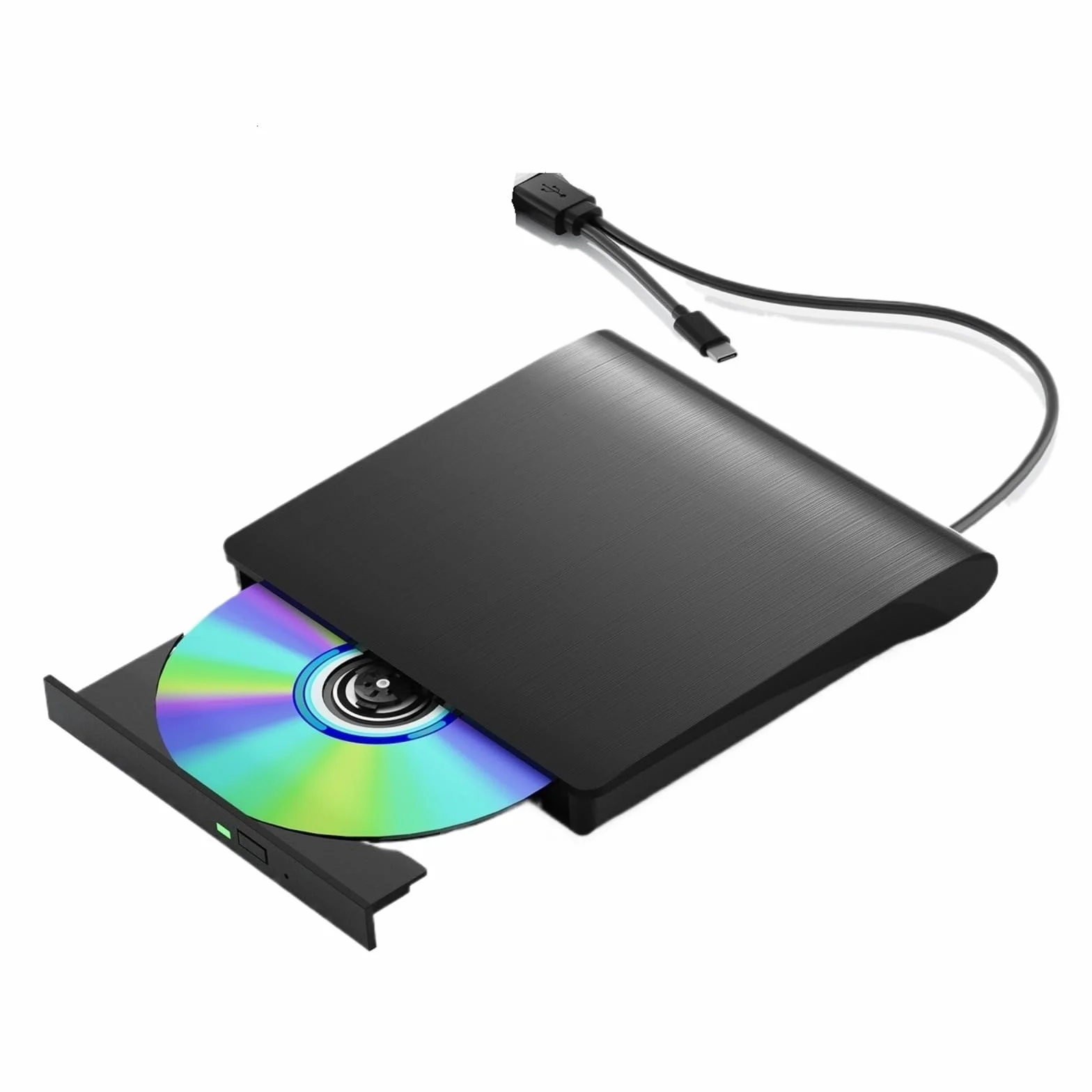 USB 3.0 portátil 3D BD-RW Unidad BLU-Ray Externa BD DVD Reproductor de CD Lector grabadora Archivado y Copia de Seguridad de Datos(Nero)