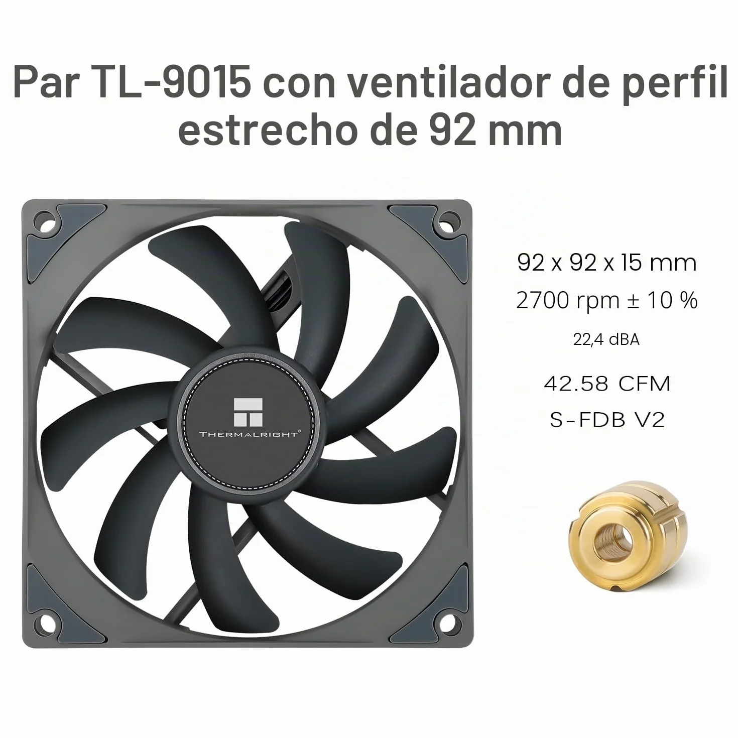 TR-Thermalright AXP90 X53 disipador de CPU - 4 tubos de calor, ventilador silencioso de 92 mm de bajo perfil, 2700 rpm, para AMD AM4/AM5, Intel LGA1851/1700/115x/1200, perfil bajo ITX PC
