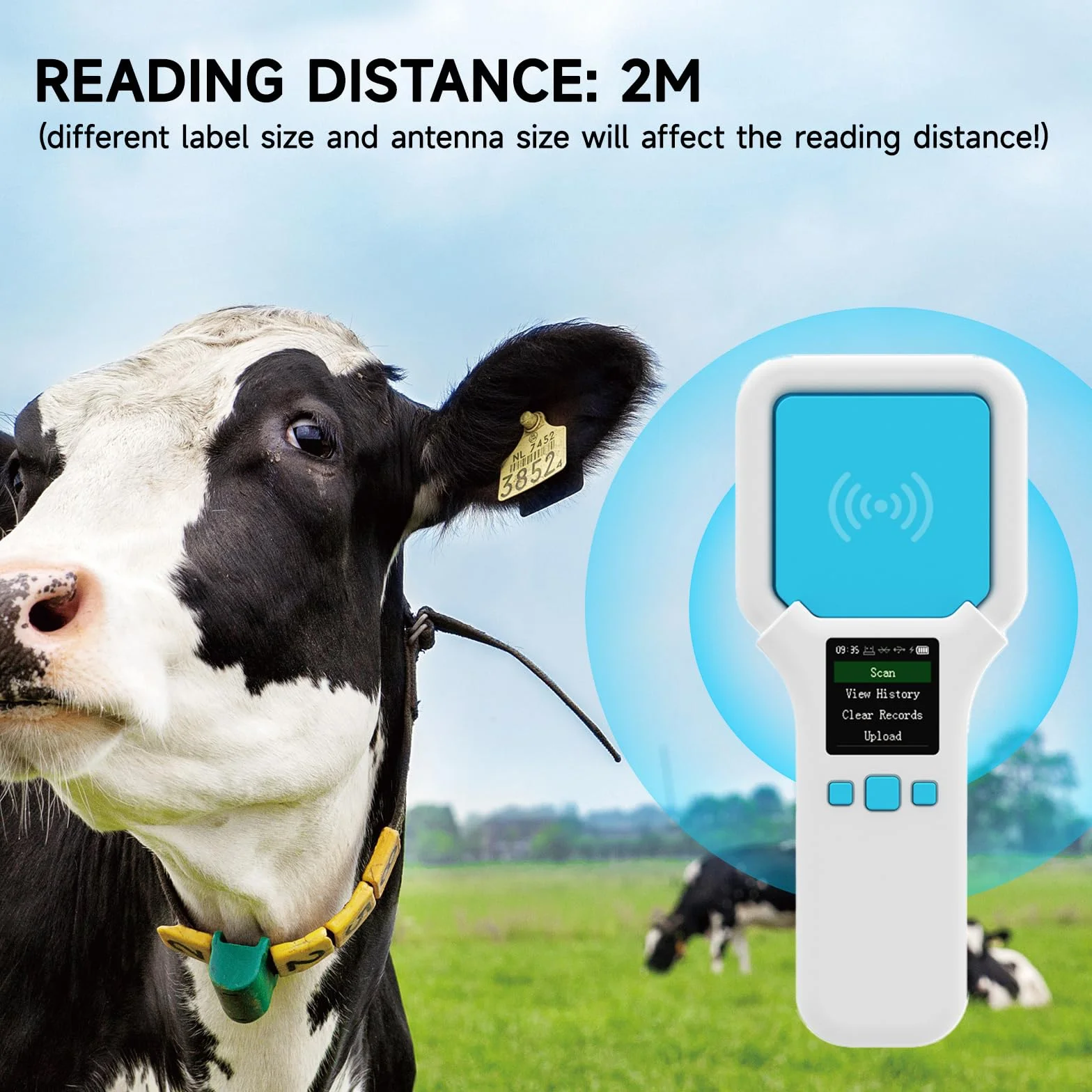 Lector RFID UHF SR300 860-960 MHz Bluetooth Mano