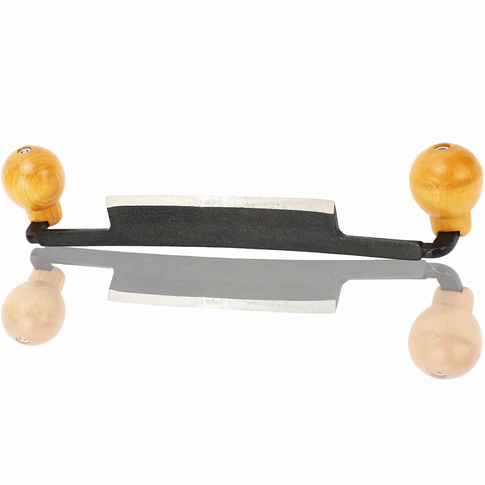 Cuchillo de dibujo recto doble antideslizante mango madera incisivo hoja acero tungsteno herramienta mano afeitado carpintería