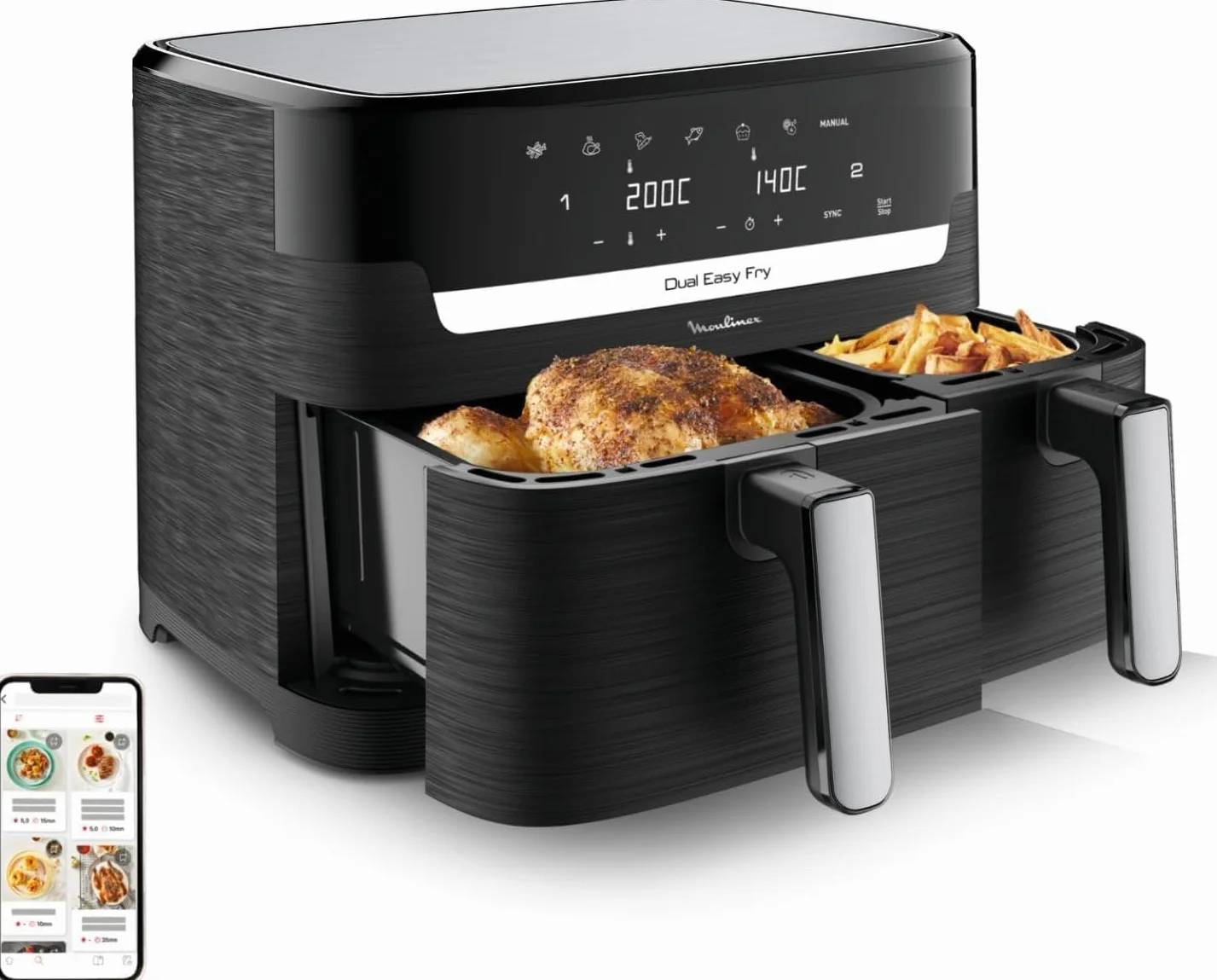 Moulinex Dual Easy Fry Freidora de aire 8,3 L 7 programas EZ9018