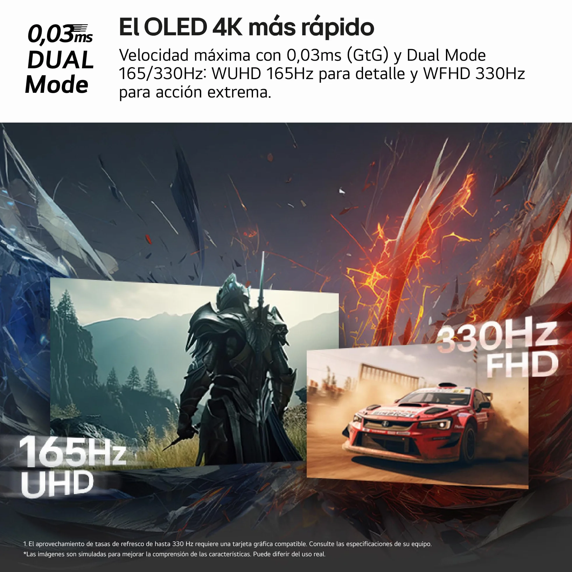 Monitor Gaming LG Ultragear OLED 32" 4K 165Hz 0.03ms G-Sync FreeSync Premium Pro