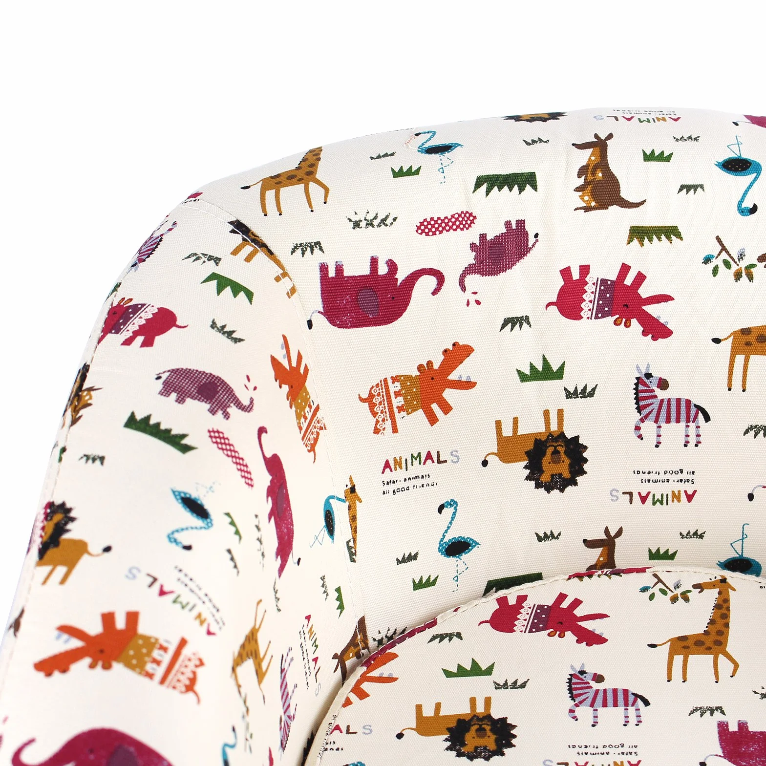 Sillón de Lujo para niños Silla para bañera Sofá de Dibujos Animados Estructura de Madera Animales