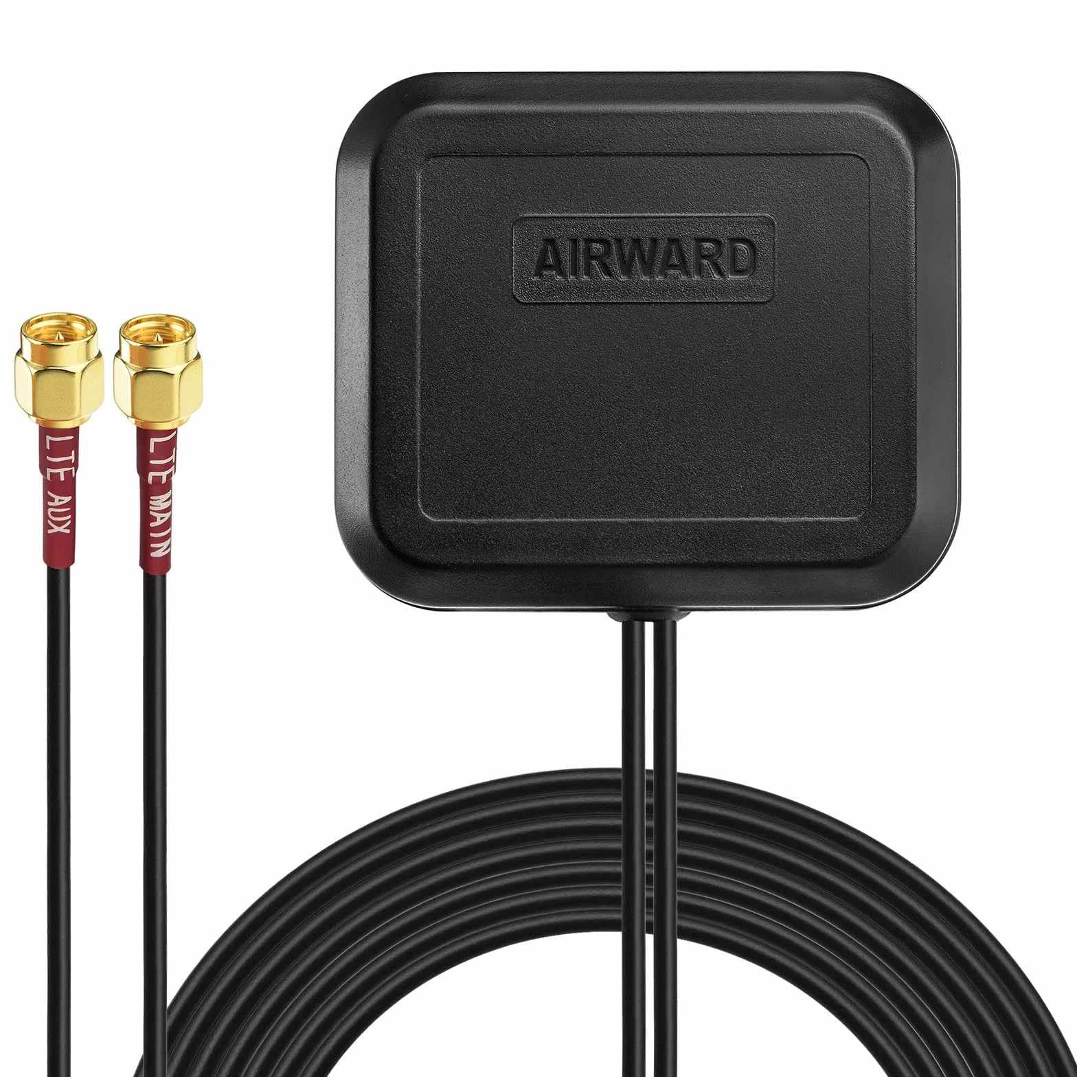 Superbat Antena 4G LTE Doble Banda Mimo 698-2700MHz con Montaje Adhesivo, Antena Omnidireccional SMA Macho Impermeable para Router 4G LTE, Puerta de Enlace Celular, WiFi Hotspot, Módem USB etc