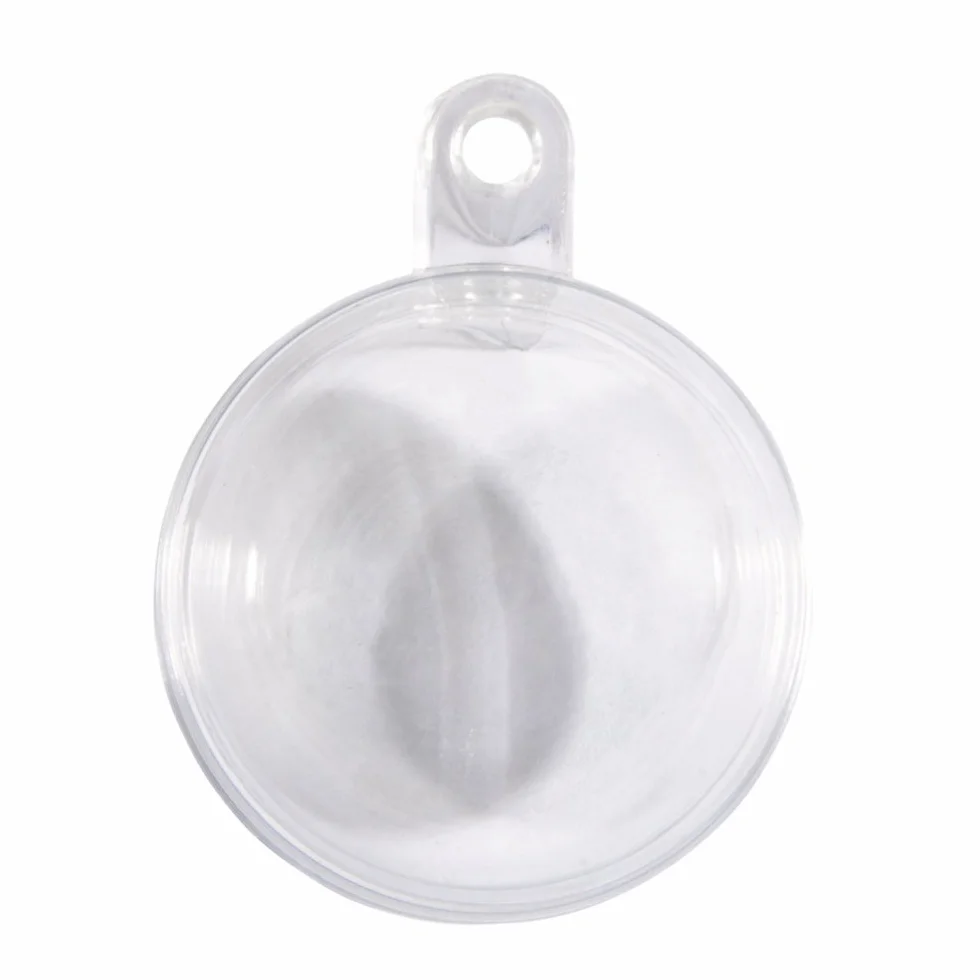 Rayher Set 8 Bolas Plástico Divisibles 4 cm Diámetro Transparentes