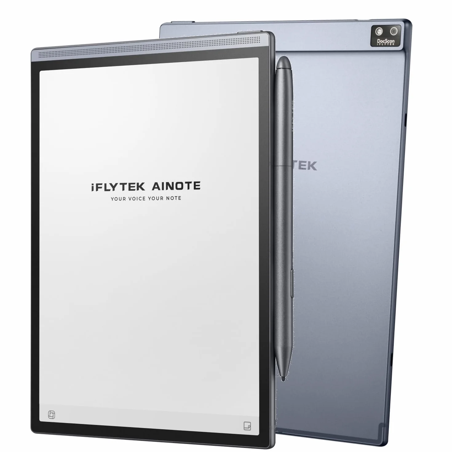 iFLYTEK AINOTE Air 2 de 8,2" Tableta de Tinta electrónica Toma de Notas y Papel Digital con lápiz óptico, grabación con IA, transcripción multilingüe, Lectura y gestión de tareas – Gris