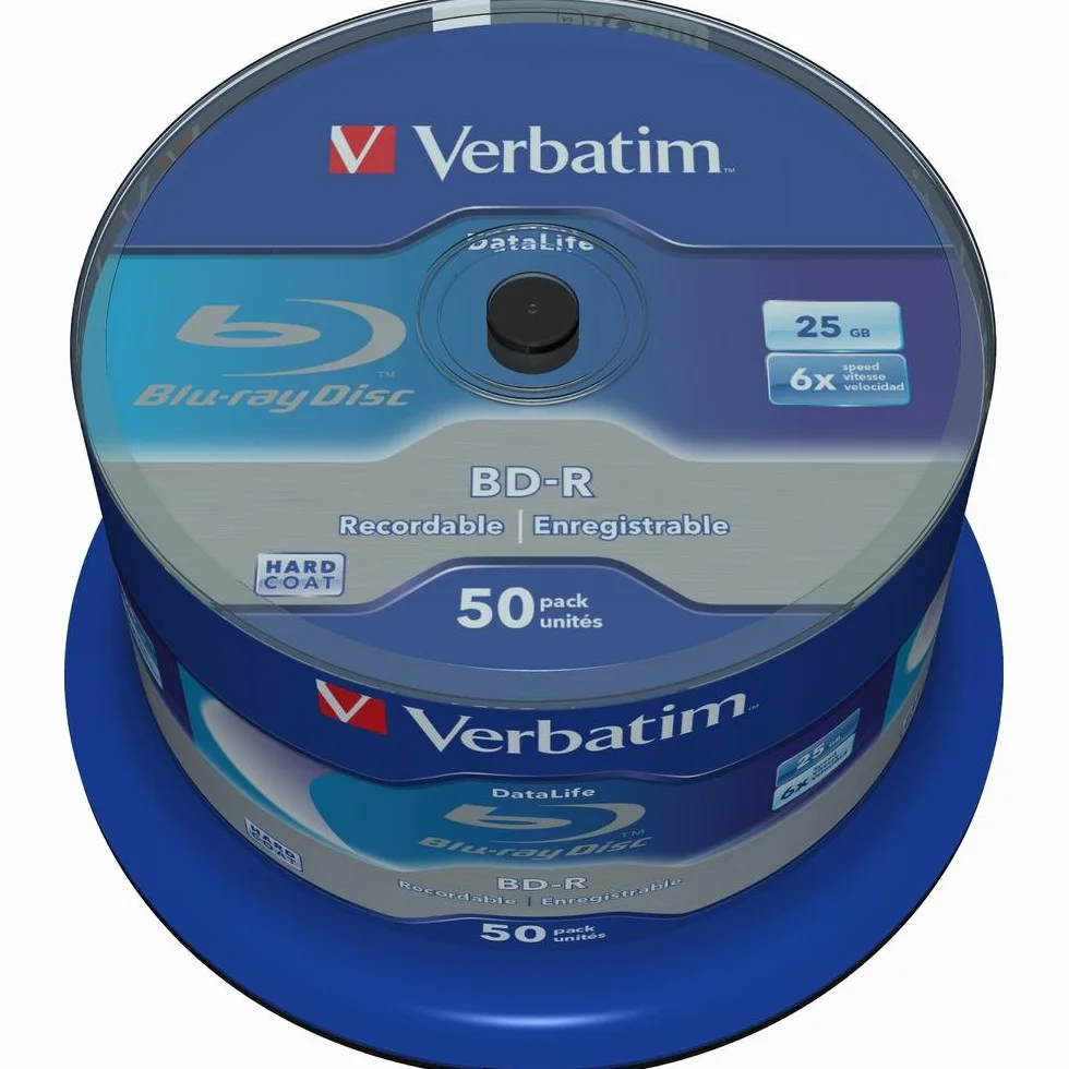 Verbatim BD-R Blu-Ray 25GB 6x Speed Datalife