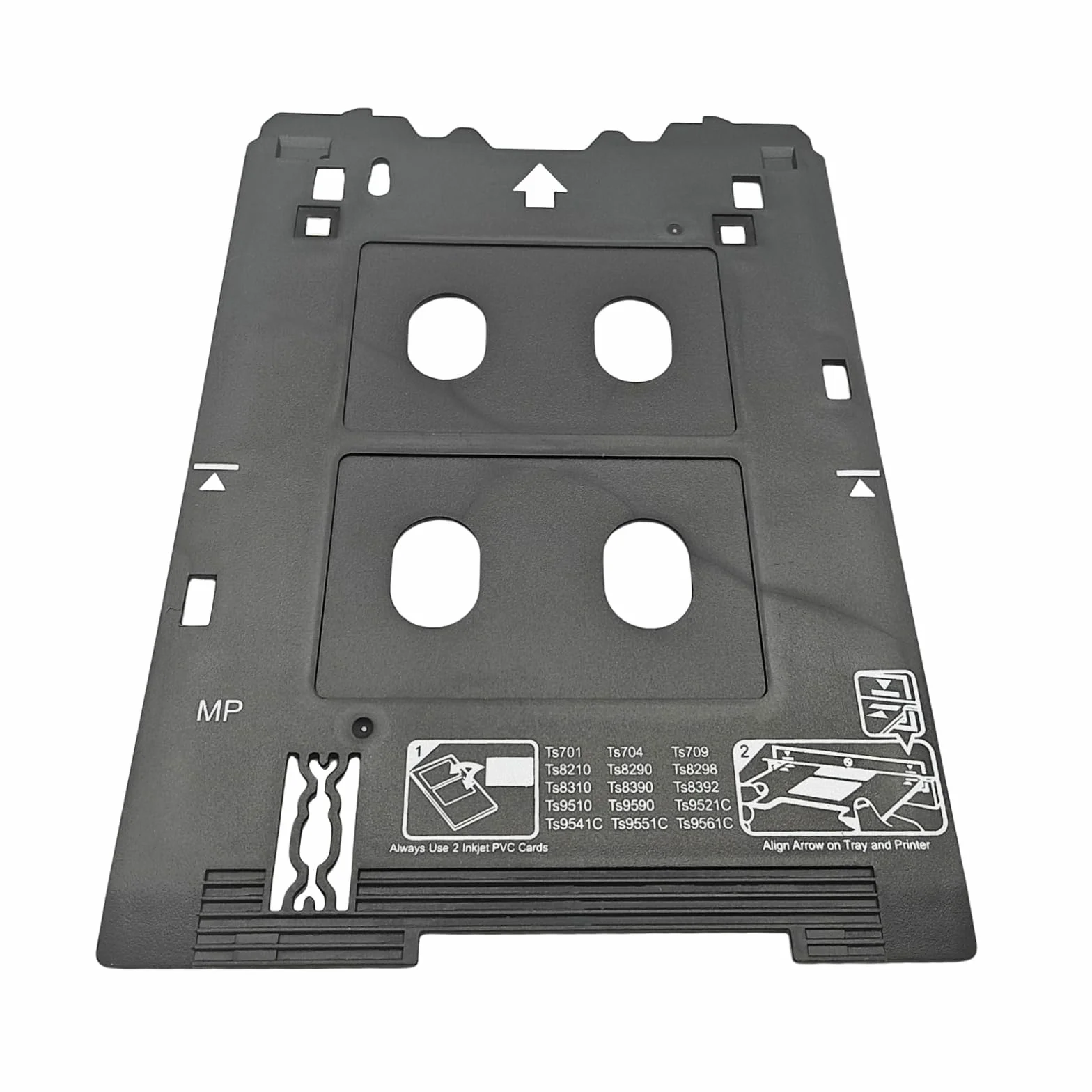 Bandeja para tarjetas de identificación de PVC de inyección de tinta compatible con impresoras Canon TS701 TS702 TS703 TS704 TS705 TS709 TS8220 TS8330 TS82xx, TS83xx,TS95xx Series impresoras