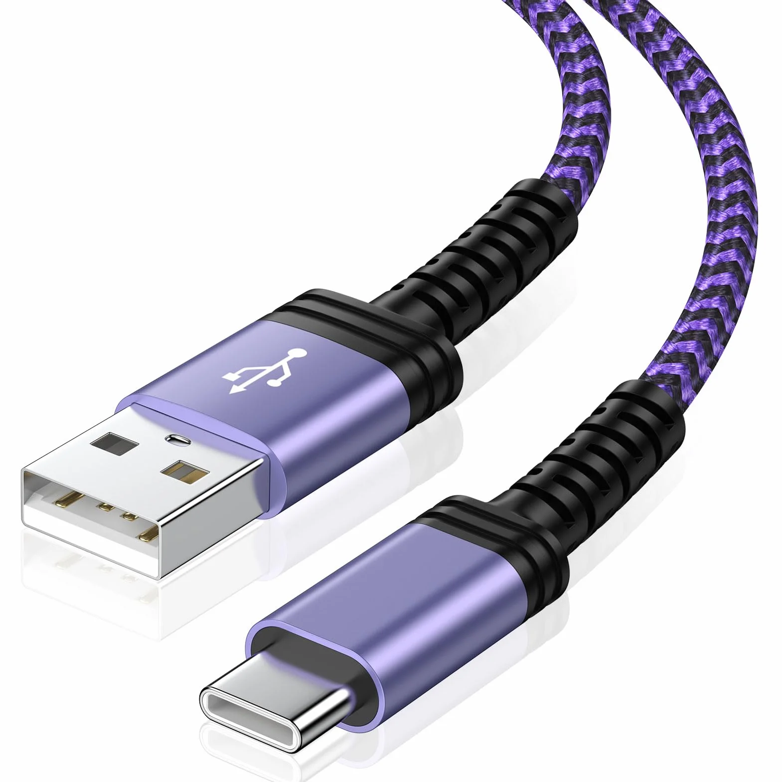 Samsung S24 Ultra Plus+ - Cable USB C de carga rápida para Galaxy S24/S23/S22/S21/S20/S25/S25+, cable USB tipo C a USB A de 5.5 pies, cable de coche Android para iPhone 15 Pro Max Plus, Google Pixel
