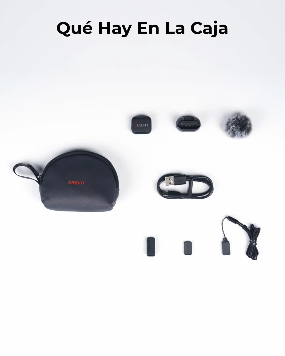 OBSBOT VOX SE Micrófono Inalámbrico Live Streaming, Compatible Tiny 3 Serie | Rango De Captación: 100m Máx.