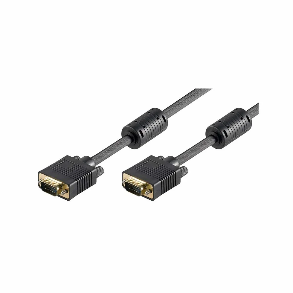 Wentronic SVGA 15-Pin - Cable VGA (20 Metros), Negro